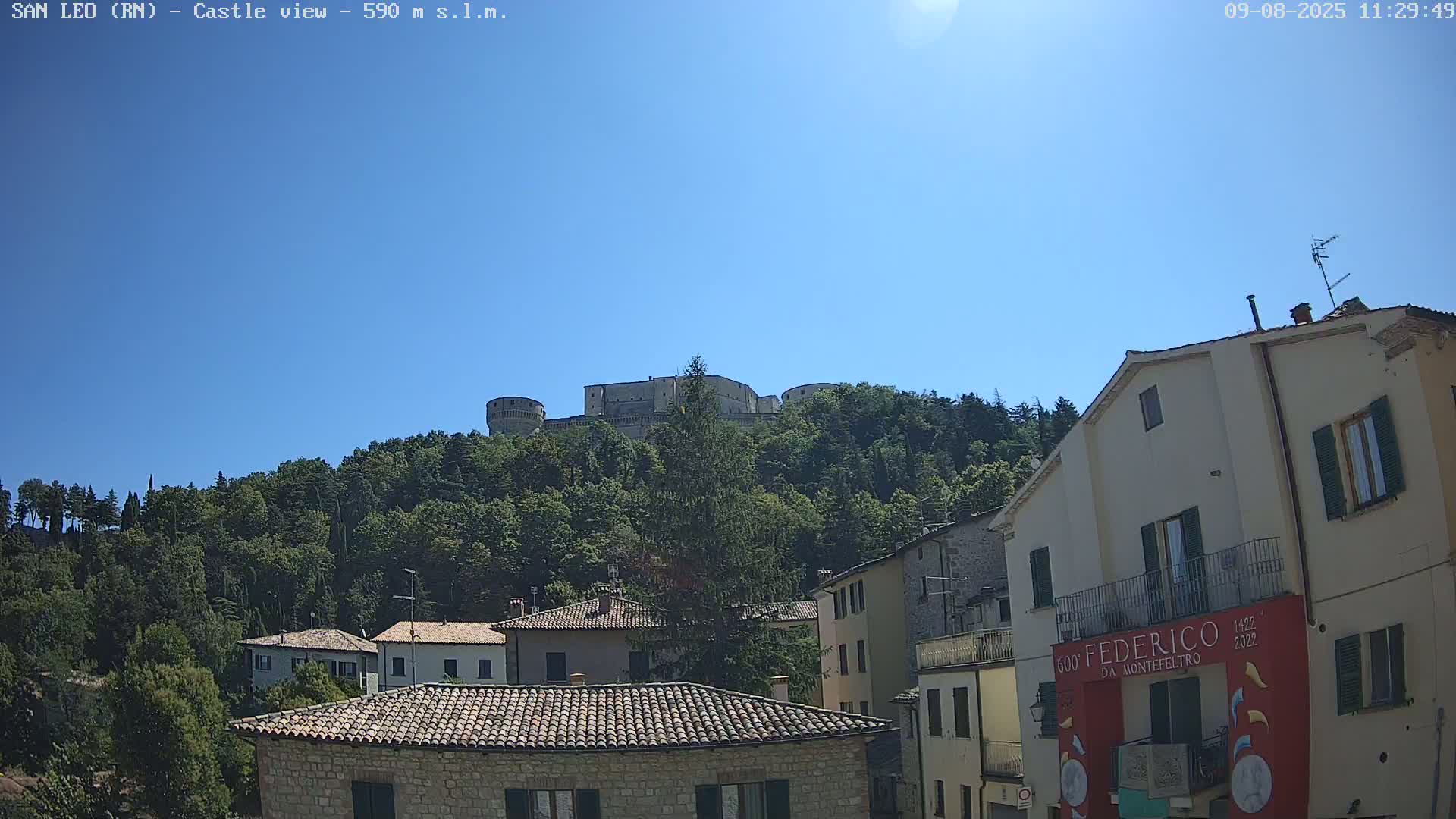 San Leo, Renaissance Fortress Live Cam - Rimini, Emilia-Romagno, Italy