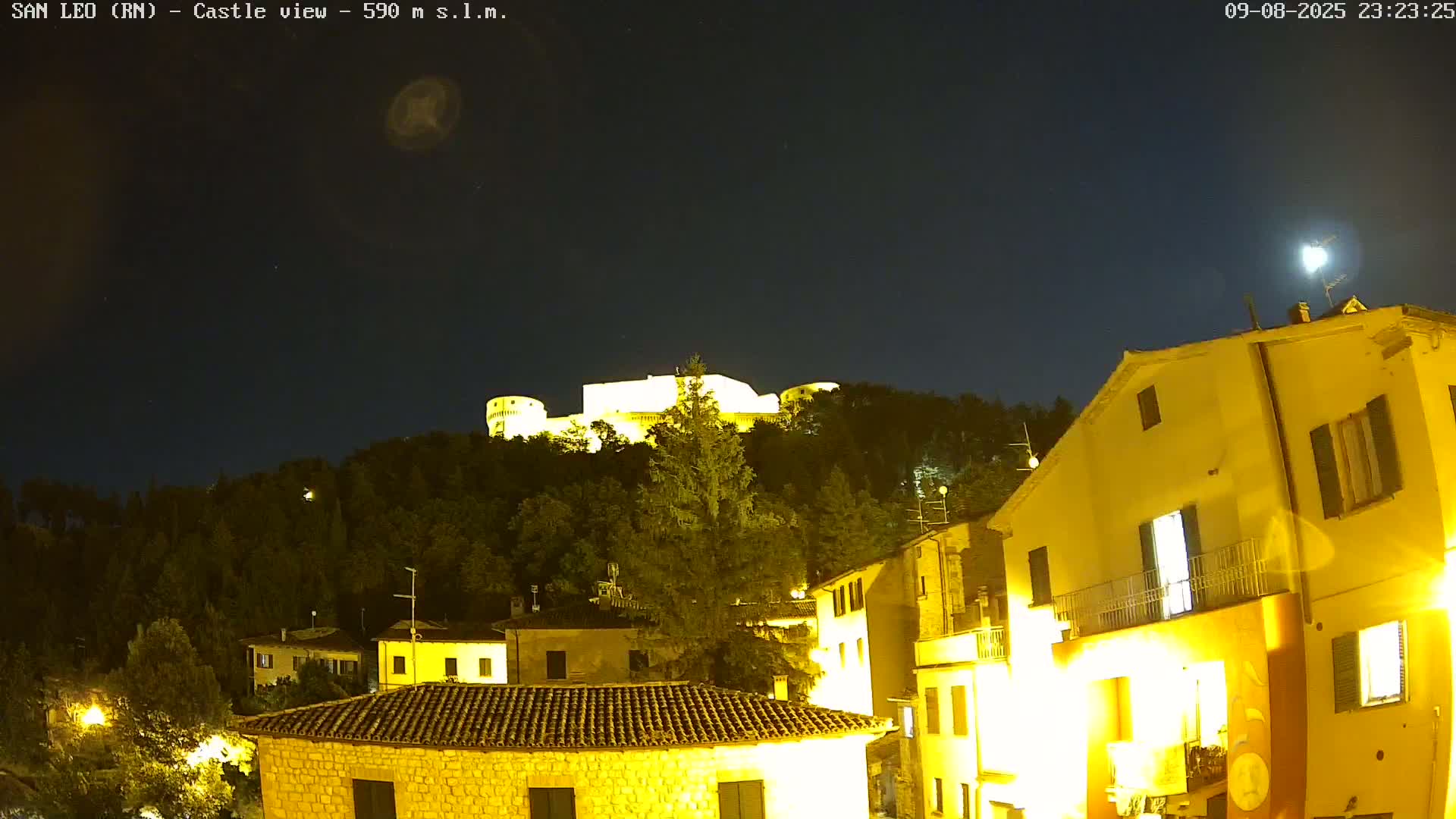 San Leo, Renaissance Fortress Live Cam - Rimini, Emilia-Romagno, Italy