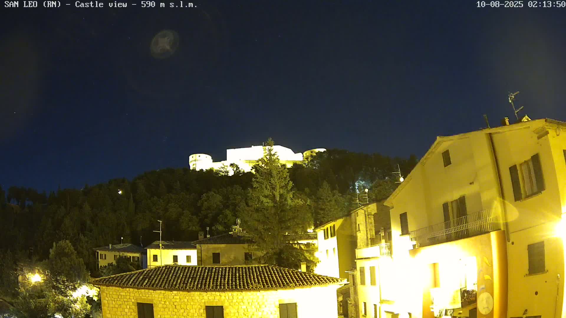 San Leo, Renaissance Fortress Live Cam - Rimini, Emilia-Romagno, Italy