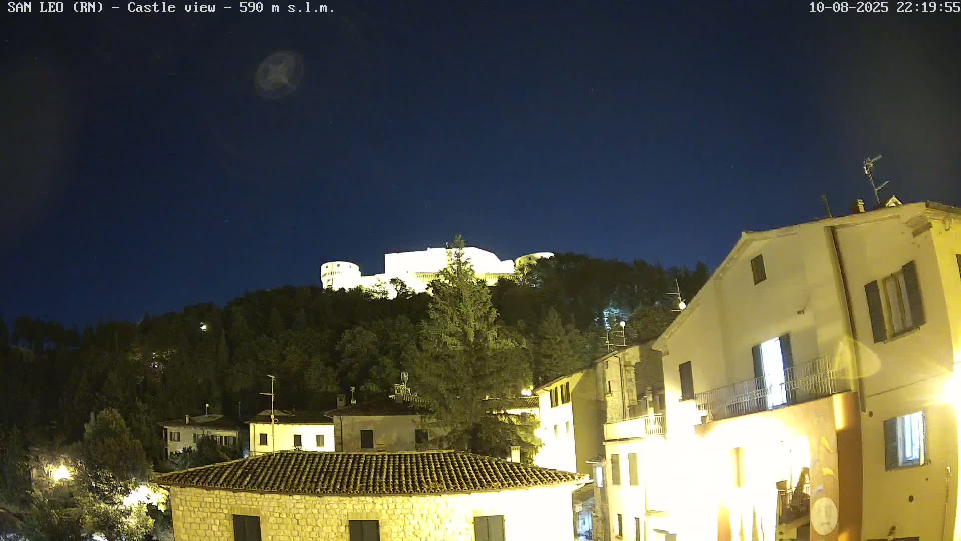 San Leo, Renaissance Fortress Live Cam - Rimini, Emilia-Romagno, Italy