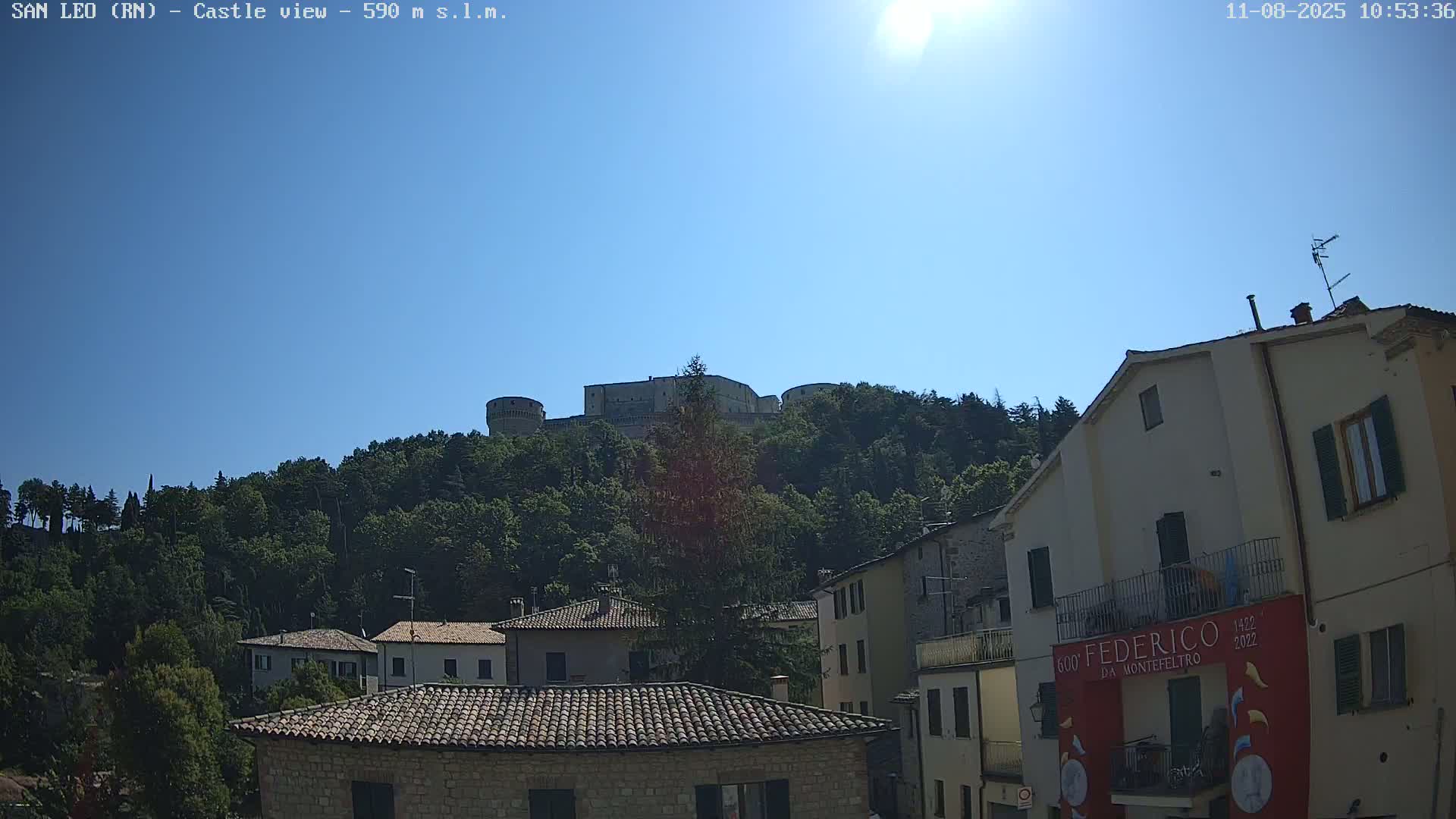 San Leo, Renaissance Fortress Live Cam - Rimini, Emilia-Romagno, Italy