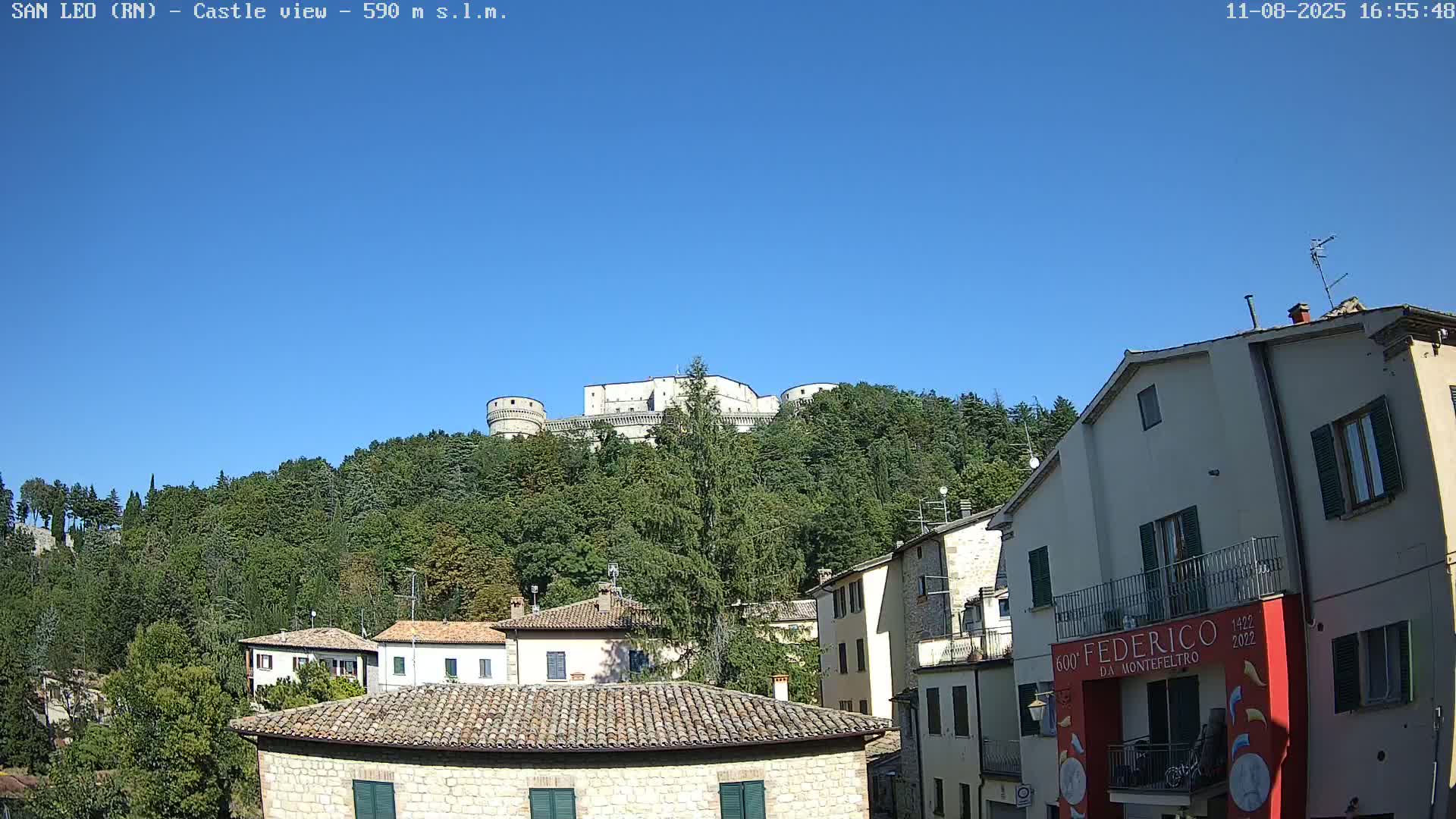 San Leo, Renaissance Fortress Live Cam - Rimini, Emilia-Romagno, Italy