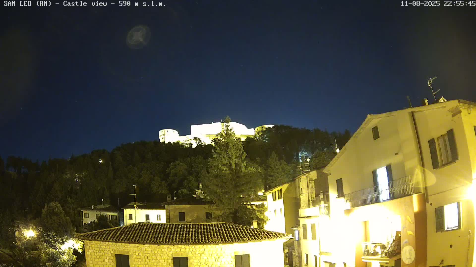San Leo, Renaissance Fortress Live Cam - Rimini, Emilia-Romagno, Italy