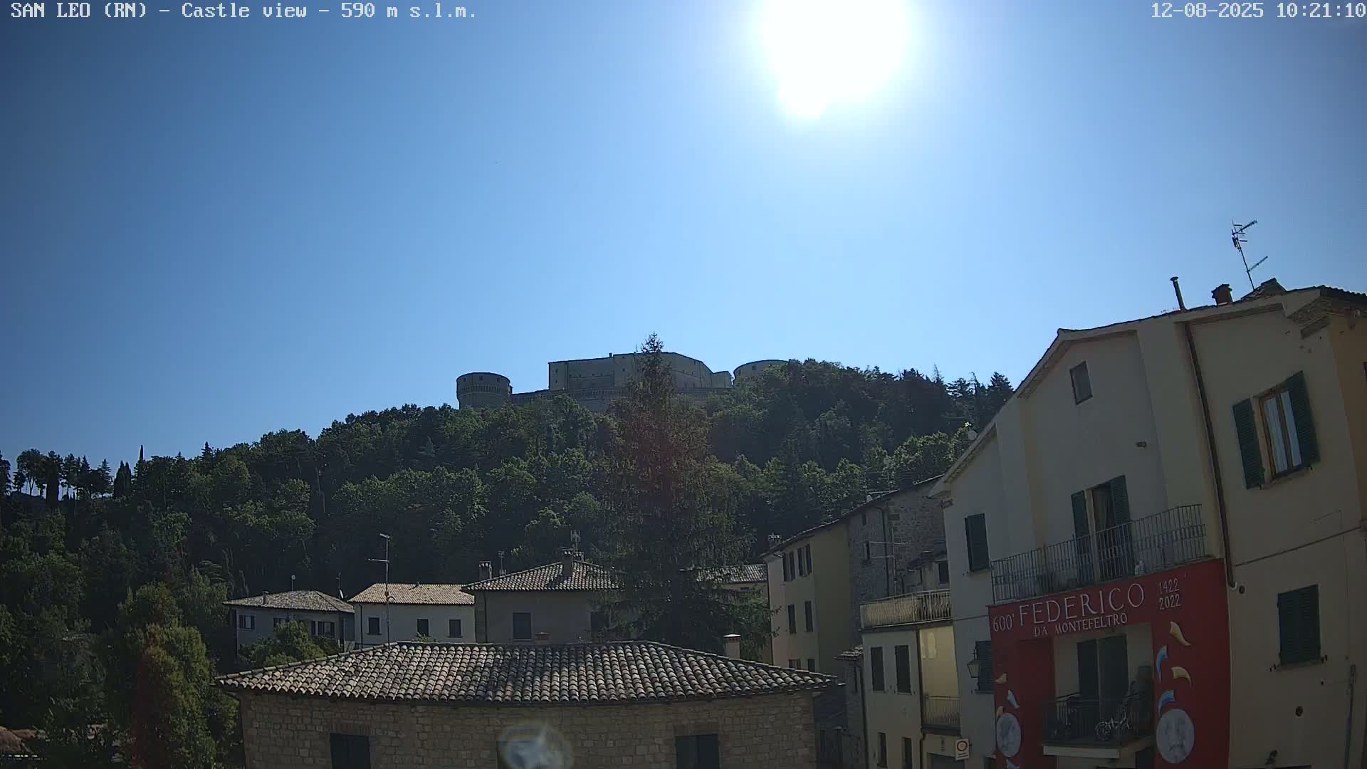 San Leo, Renaissance Fortress Live Cam - Rimini, Emilia-Romagno, Italy