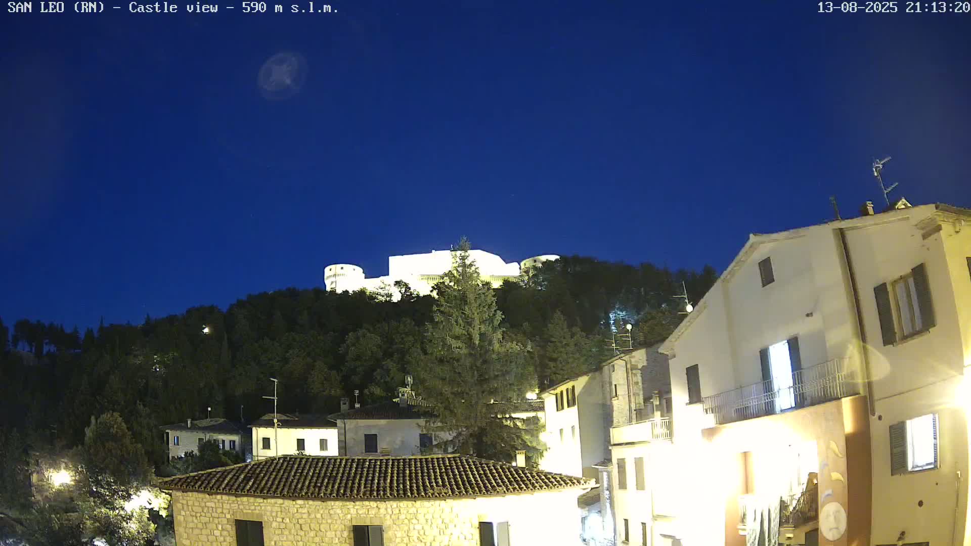 San Leo, Renaissance Fortress Live Cam - Rimini, Emilia-Romagno, Italy