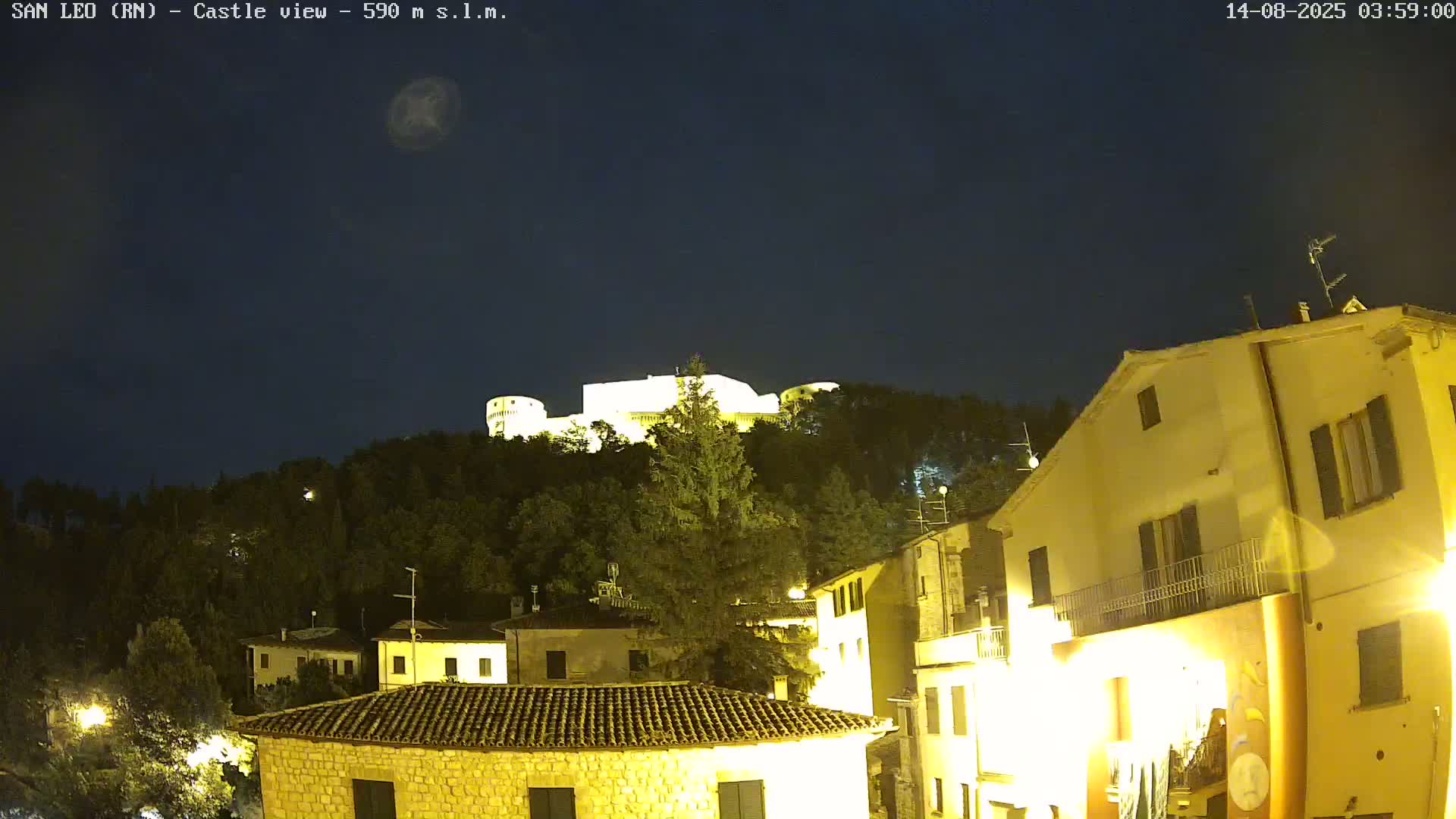 San Leo, Renaissance Fortress Live Cam - Rimini, Emilia-Romagno, Italy