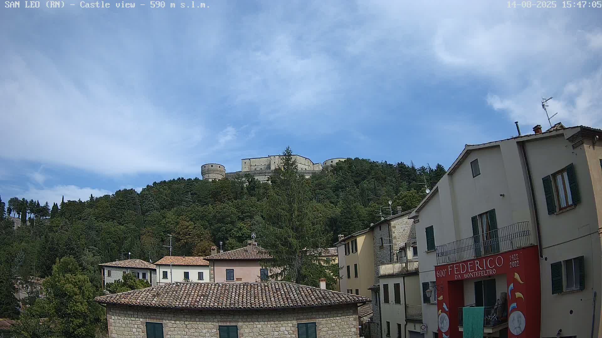 San Leo, Renaissance Fortress Live Cam - Rimini, Emilia-Romagno, Italy