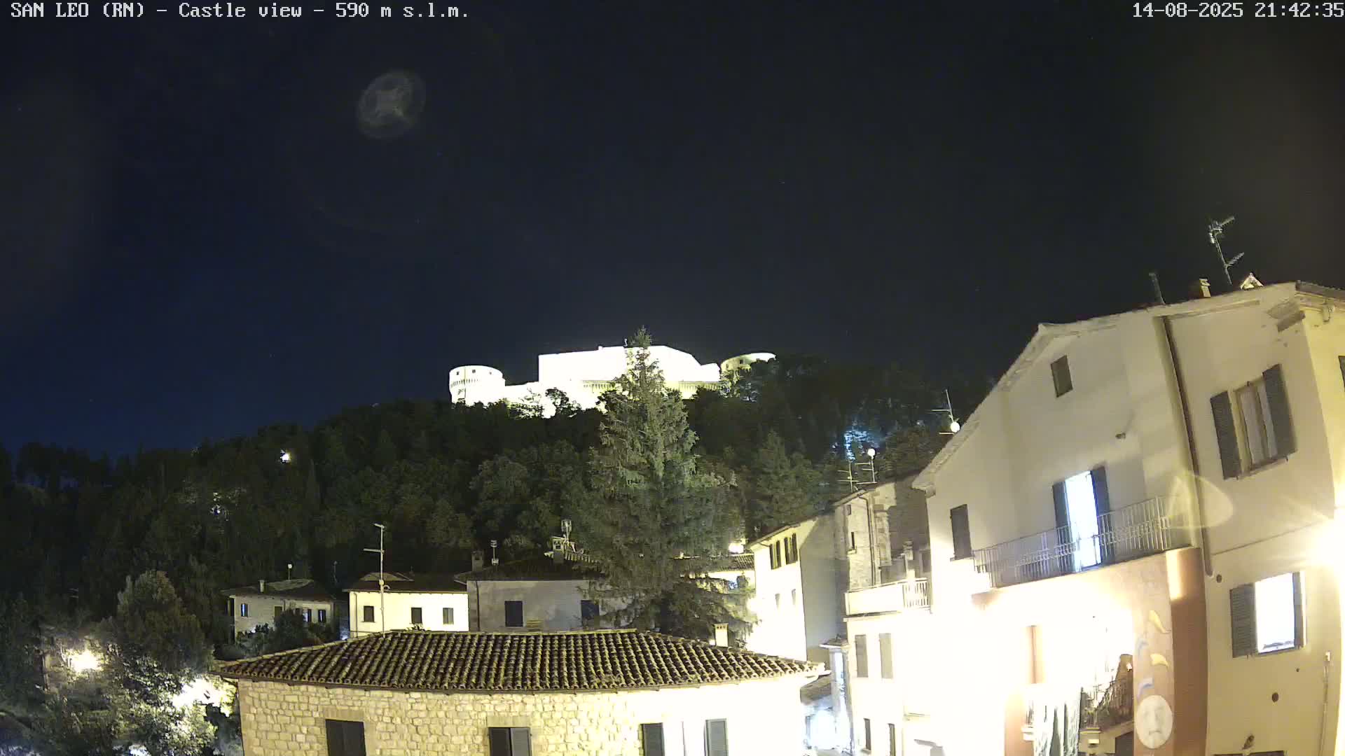 San Leo, Renaissance Fortress Live Cam - Rimini, Emilia-Romagno, Italy