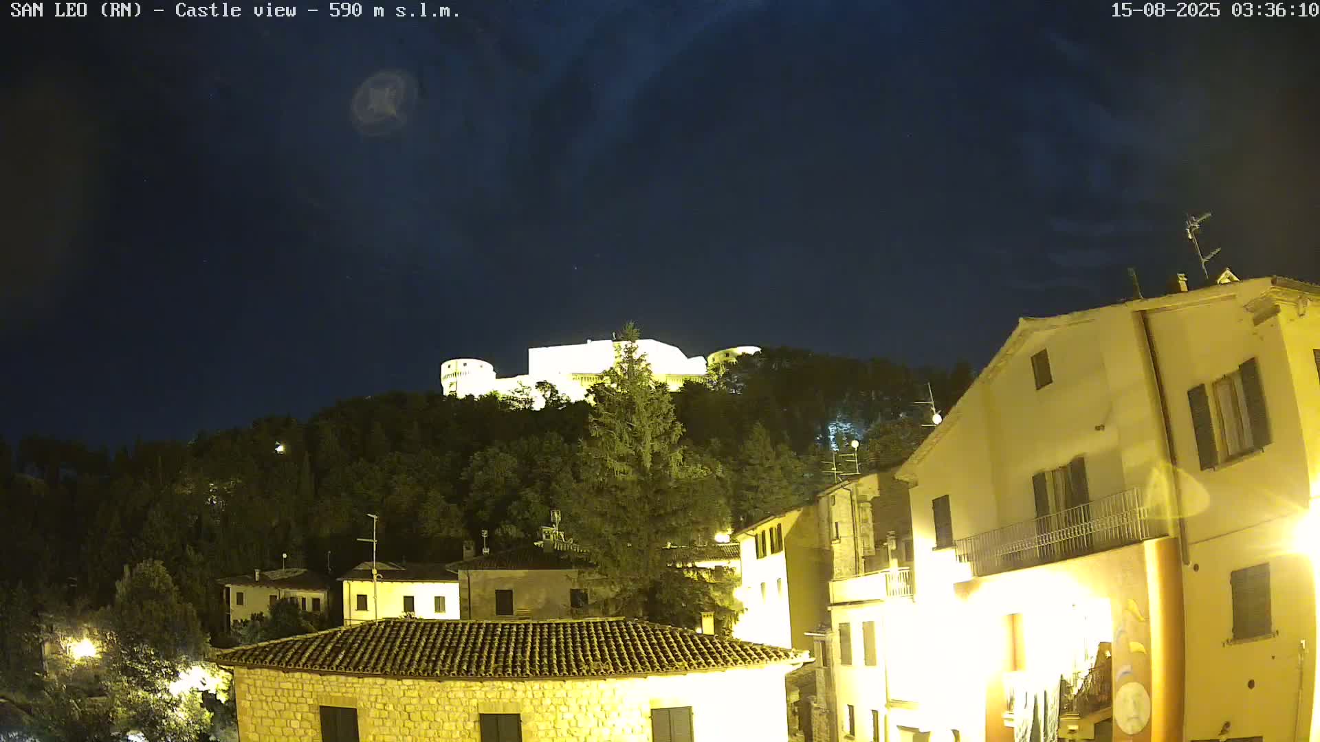 San Leo, Renaissance Fortress Live Cam - Rimini, Emilia-Romagno, Italy
