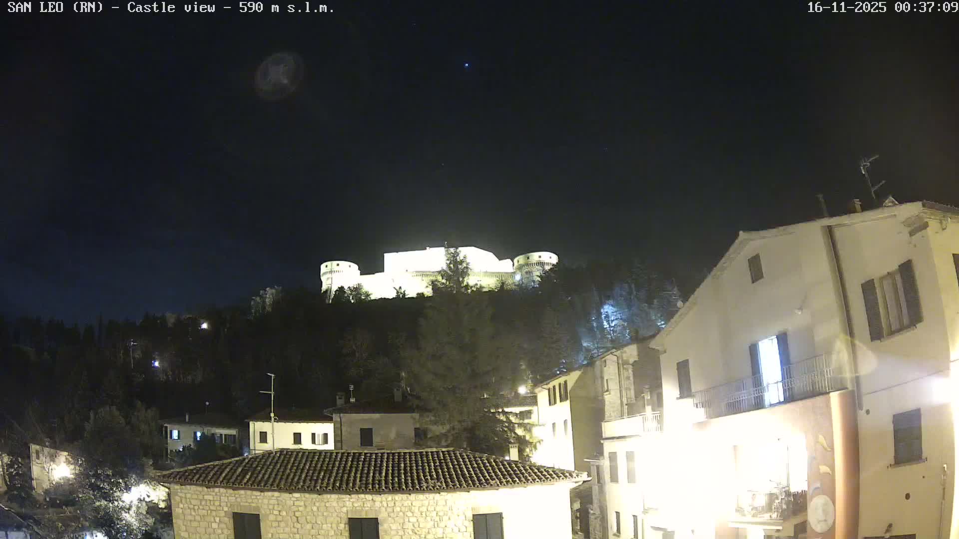 San Leo, Renaissance Fortress Live Cam - Rimini, Emilia-Romagno, Italy