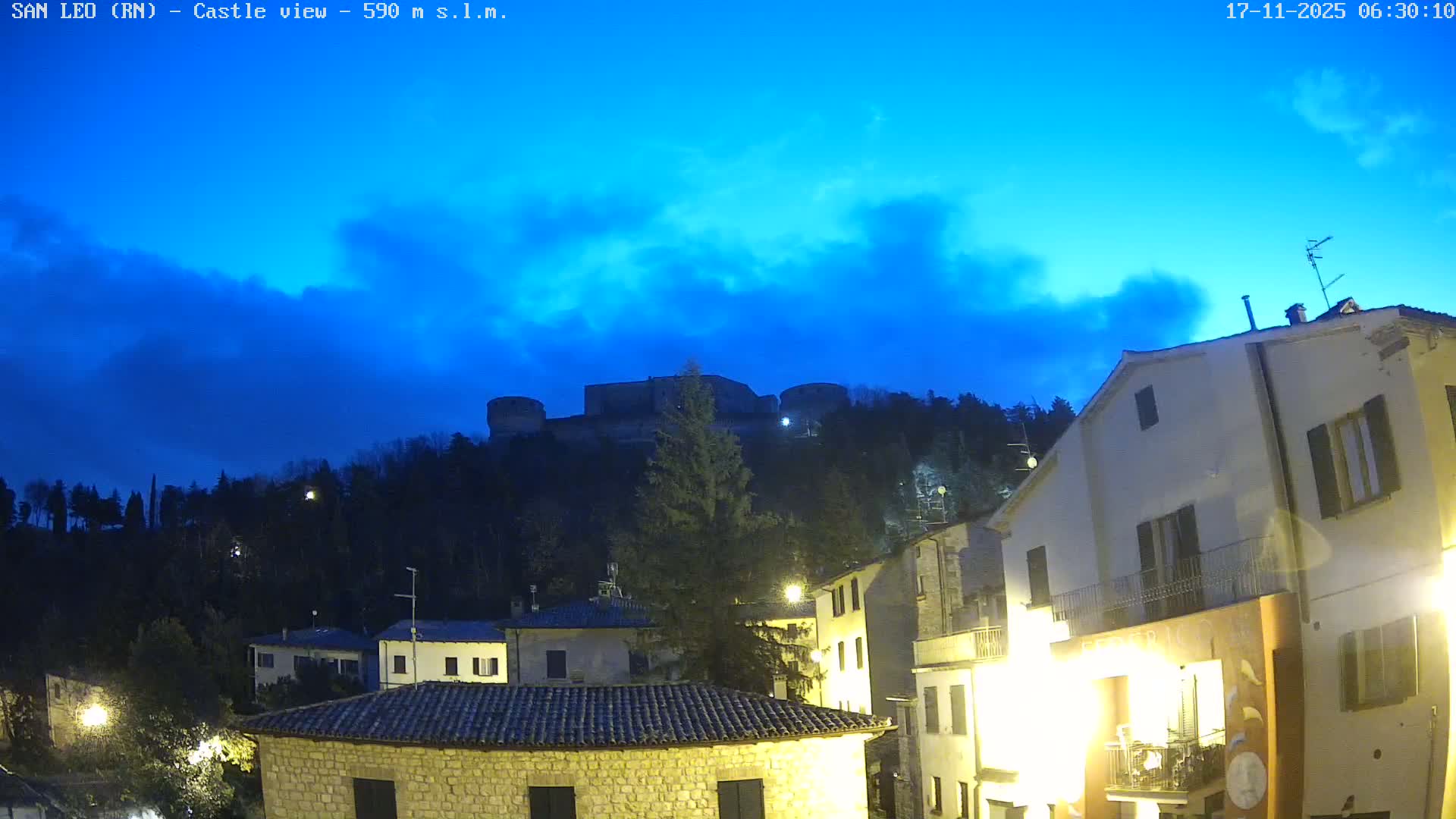 San Leo, Renaissance Fortress Live Cam - Rimini, Emilia-Romagno, Italy
