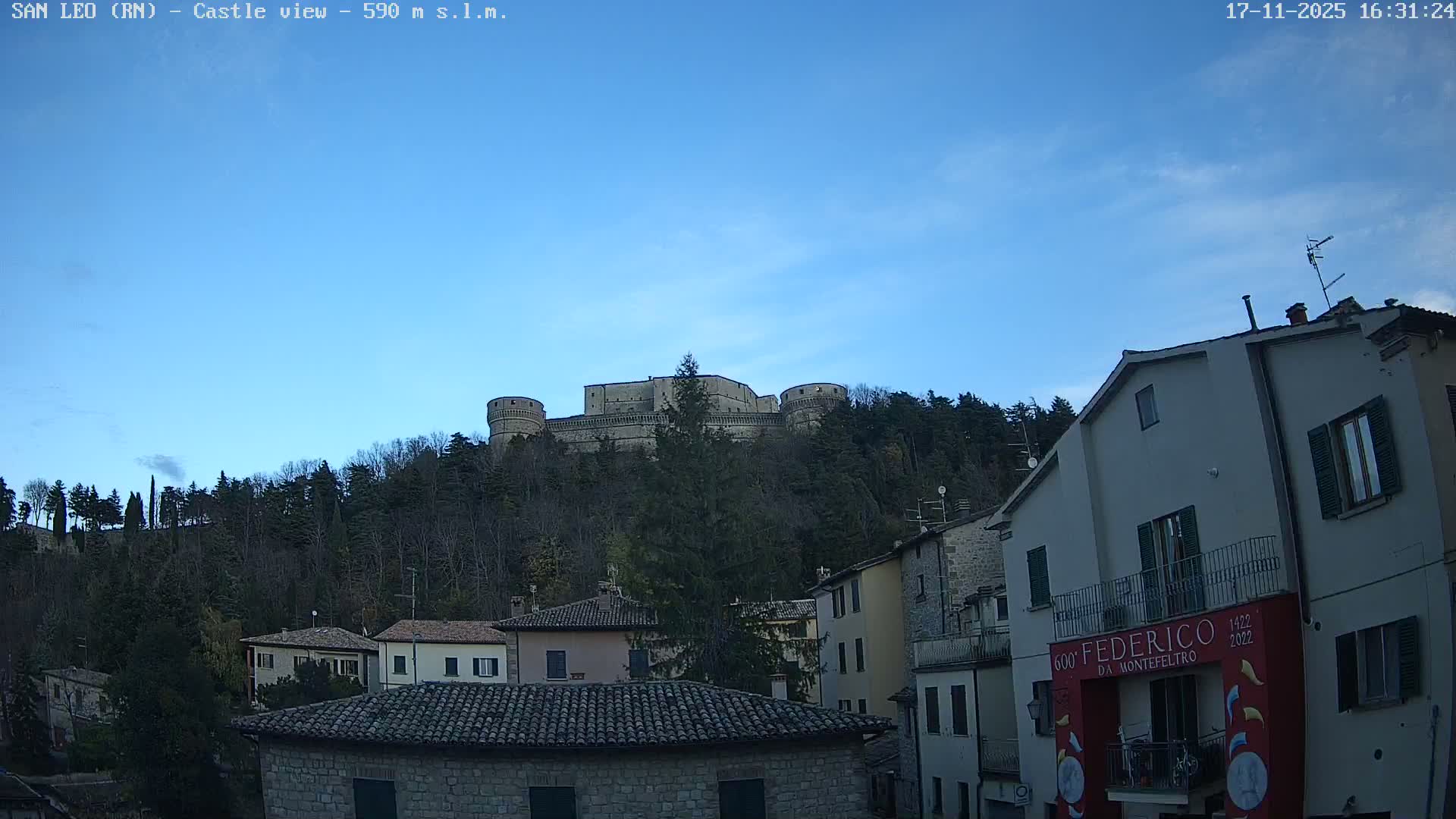 San Leo, Renaissance Fortress Live Cam - Rimini, Emilia-Romagno, Italy