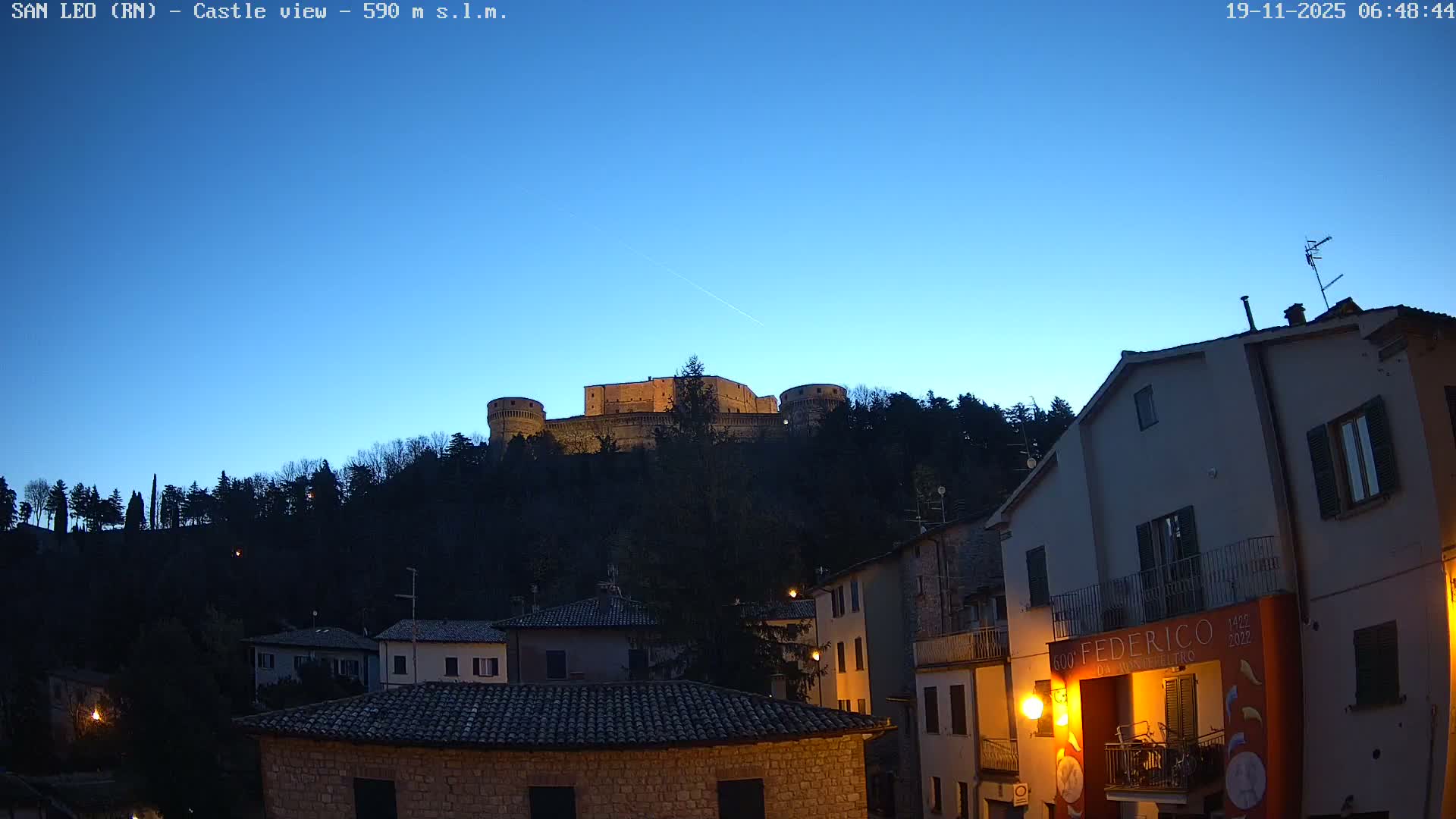 San Leo, Renaissance Fortress Live Cam - Rimini, Emilia-Romagno, Italy