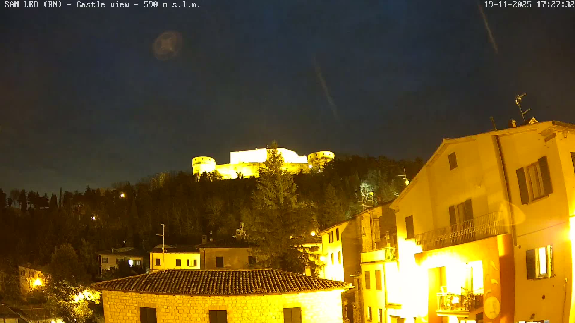 San Leo, Renaissance Fortress Live Cam - Rimini, Emilia-Romagno, Italy