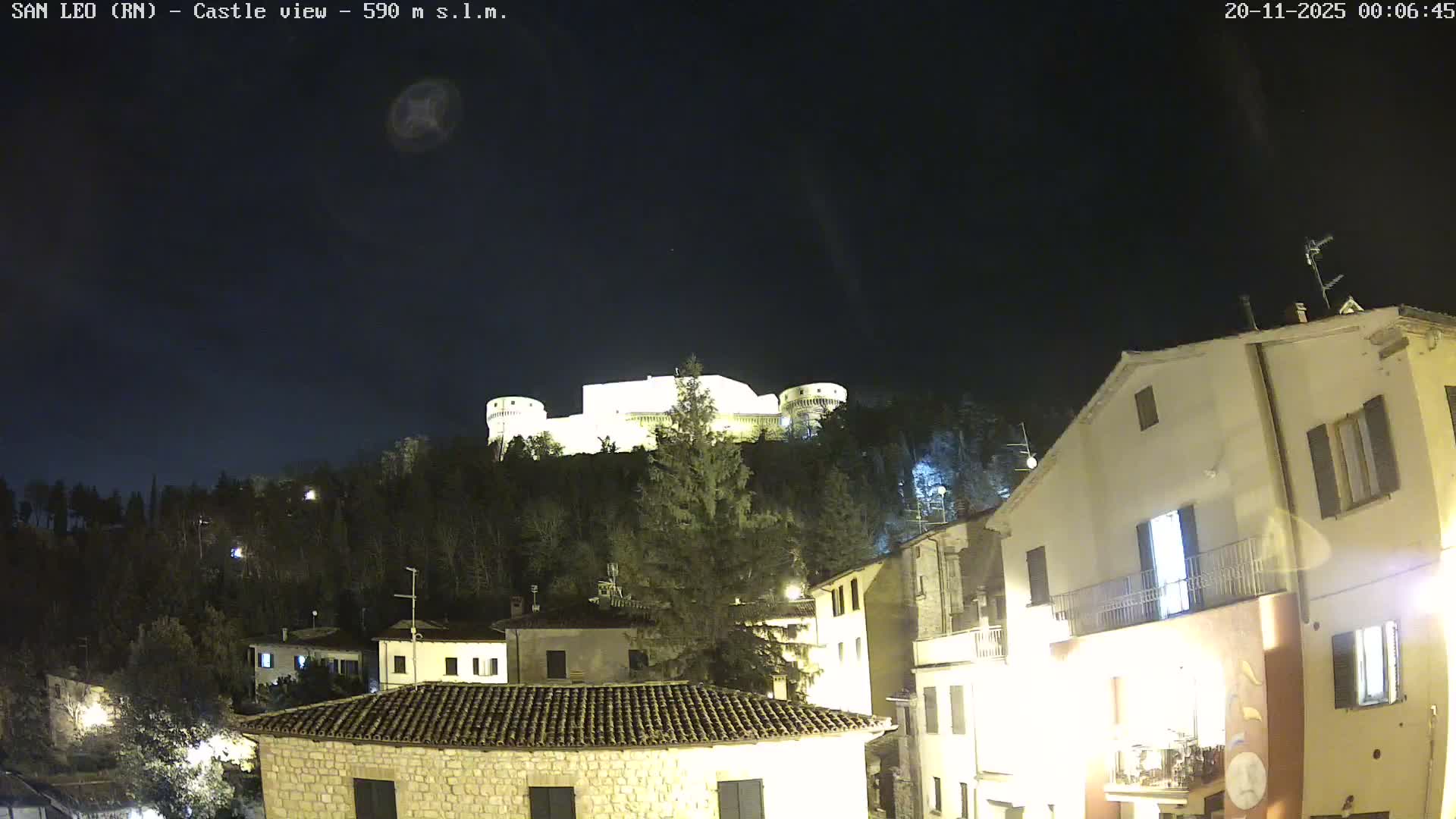 San Leo, Renaissance Fortress Live Cam - Rimini, Emilia-Romagno, Italy