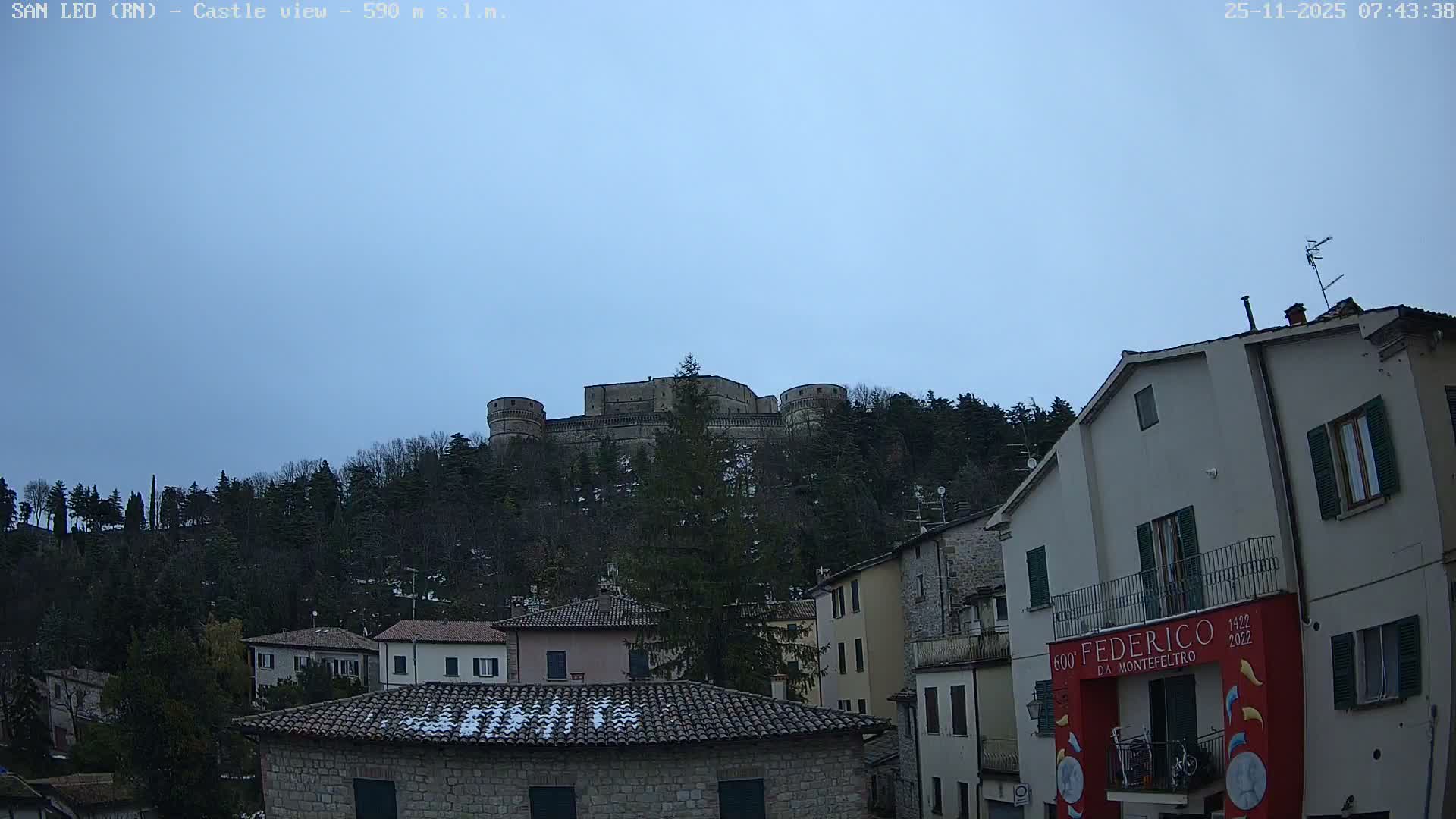 San Leo, Renaissance Fortress Live Cam - Rimini, Emilia-Romagno, Italy