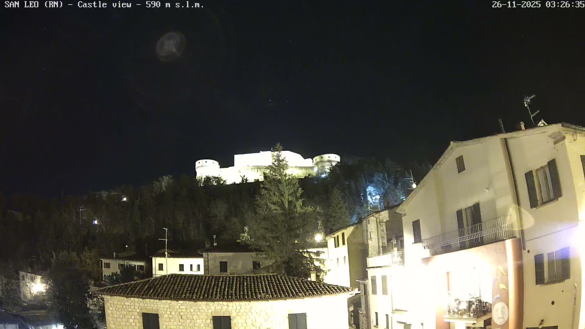 San Leo, Renaissance Fortress Live Cam - Rimini, Emilia-Romagno, Italy