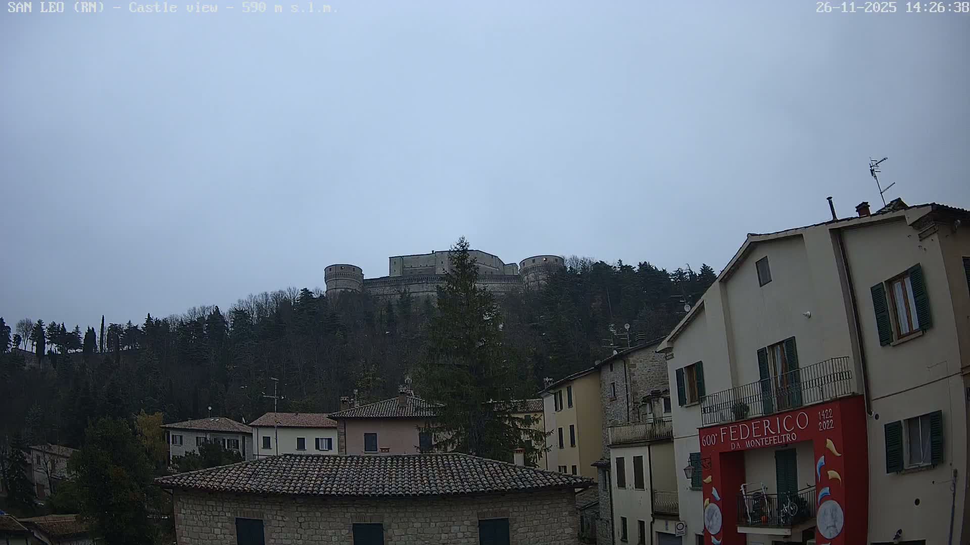 San Leo, Renaissance Fortress Live Cam - Rimini, Emilia-Romagno, Italy