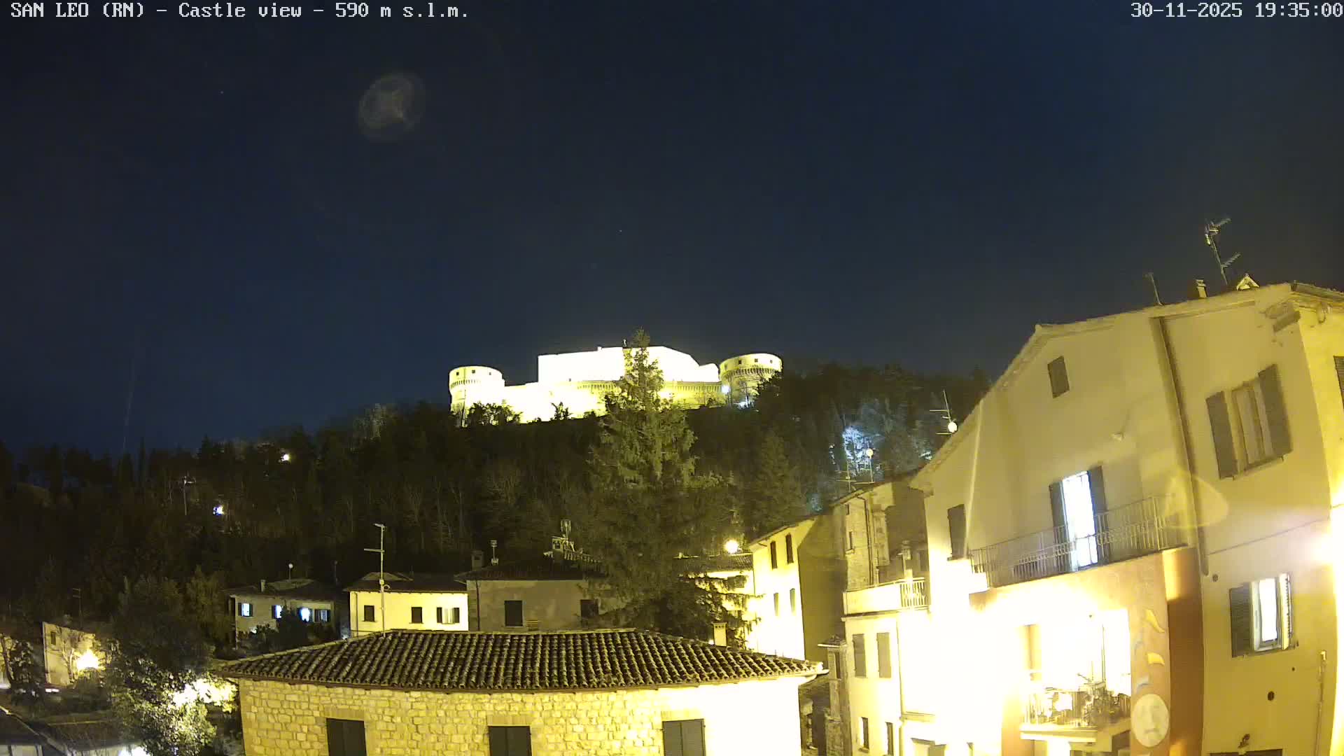 San Leo, Renaissance Fortress Live Cam - Rimini, Emilia-Romagno, Italy