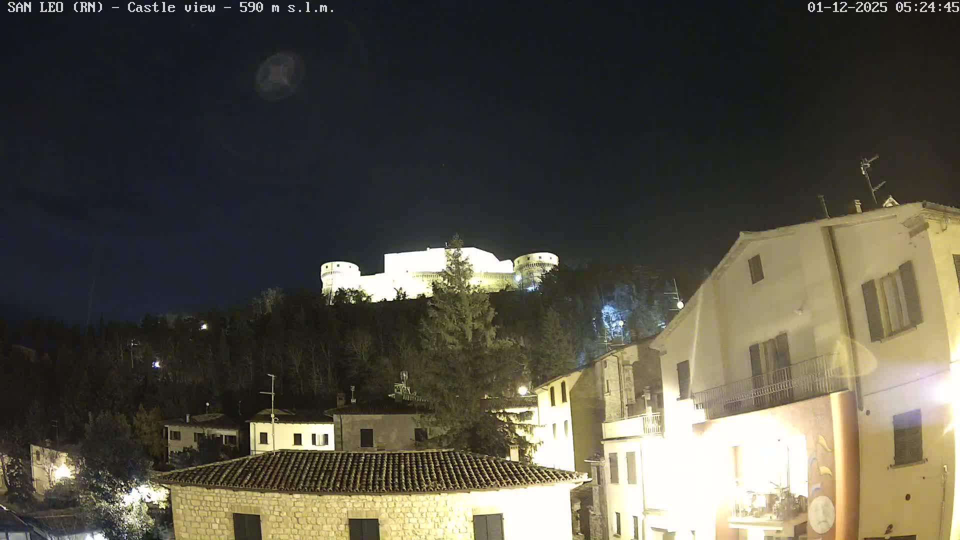 San Leo, Renaissance Fortress Live Cam - Rimini, Emilia-Romagno, Italy
