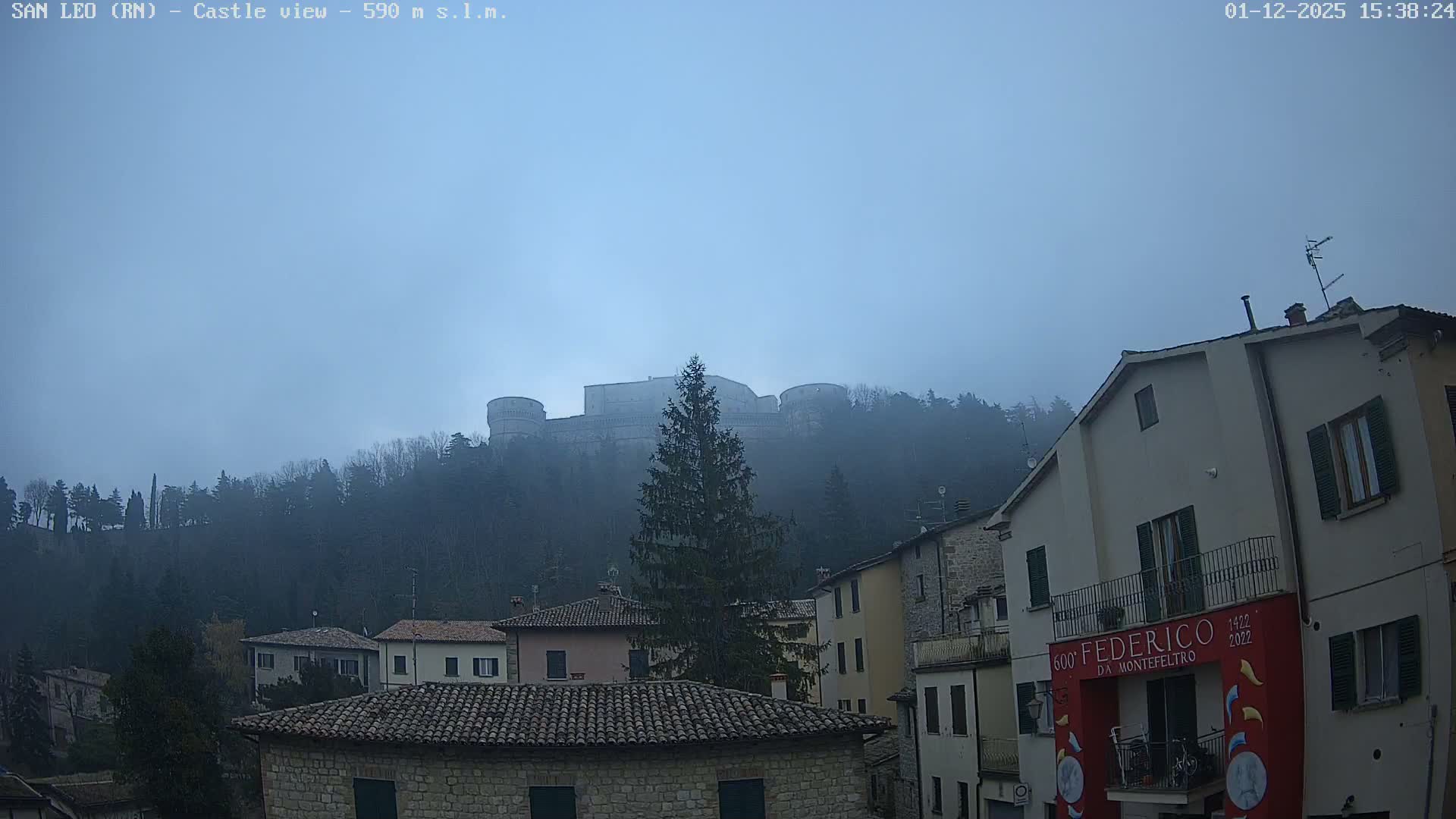 San Leo, Renaissance Fortress Live Cam - Rimini, Emilia-Romagno, Italy