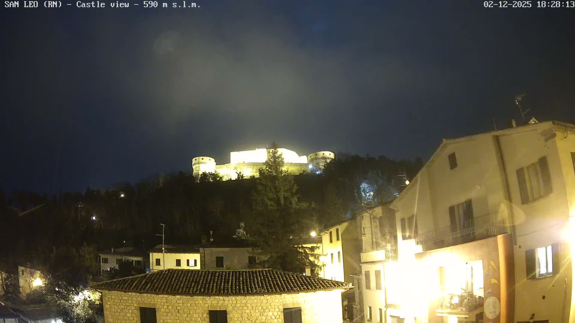 San Leo, Renaissance Fortress Live Cam - Rimini, Emilia-Romagno, Italy