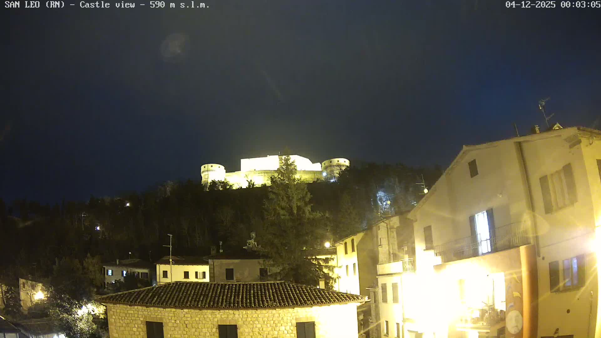 San Leo, Renaissance Fortress Live Cam - Rimini, Emilia-Romagno, Italy