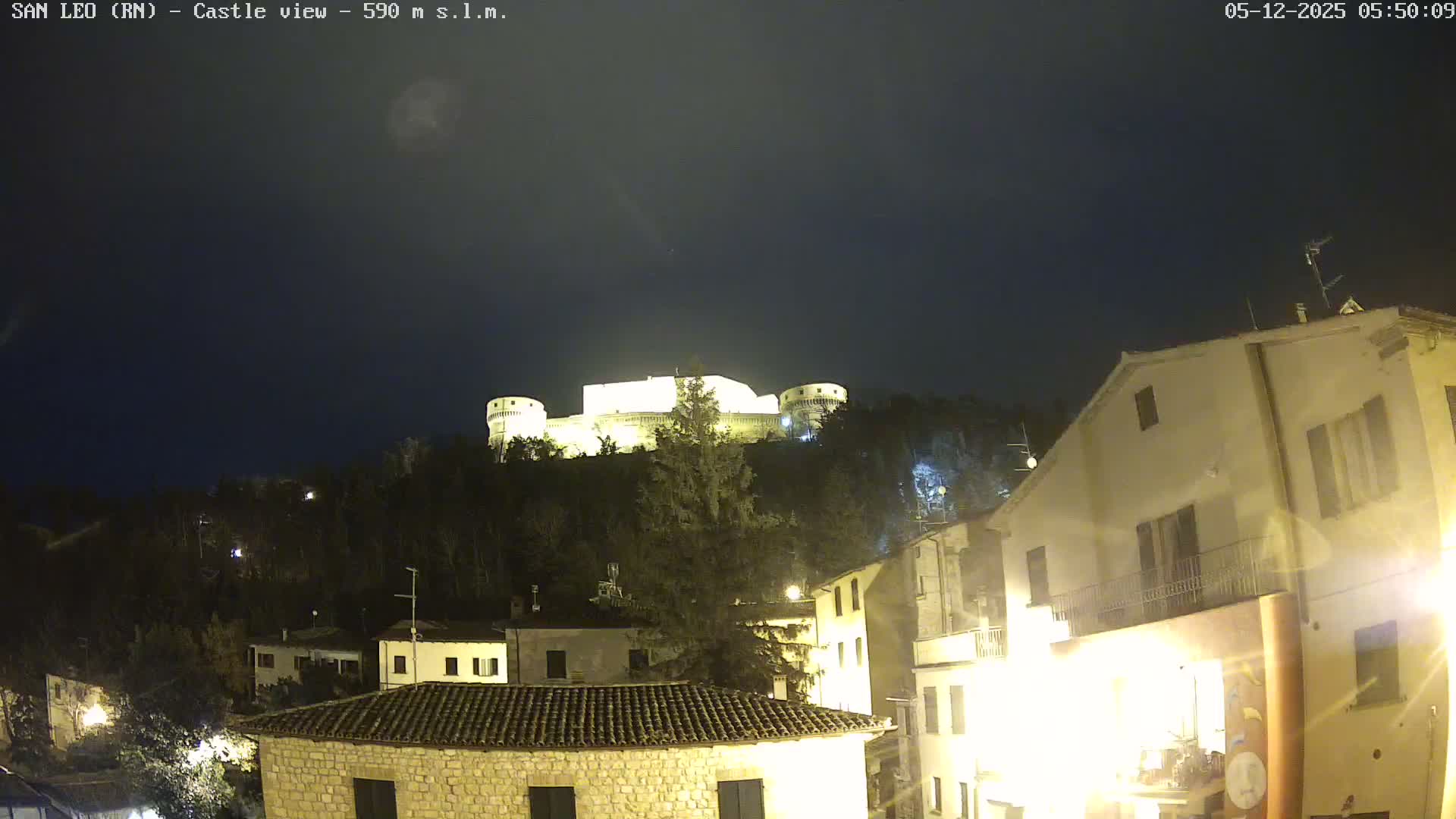 San Leo, Renaissance Fortress Live Cam - Rimini, Emilia-Romagno, Italy