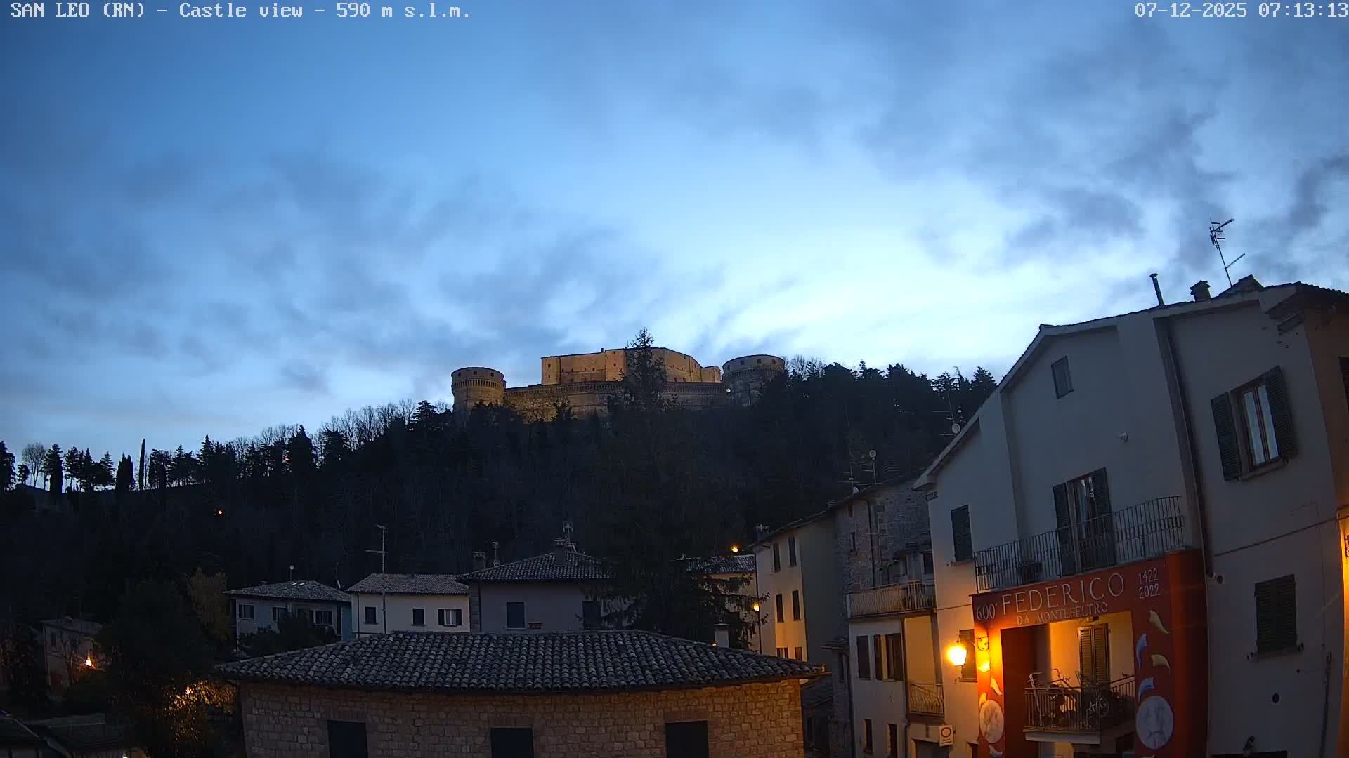 San Leo, Renaissance Fortress Live Cam - Rimini, Emilia-Romagno, Italy