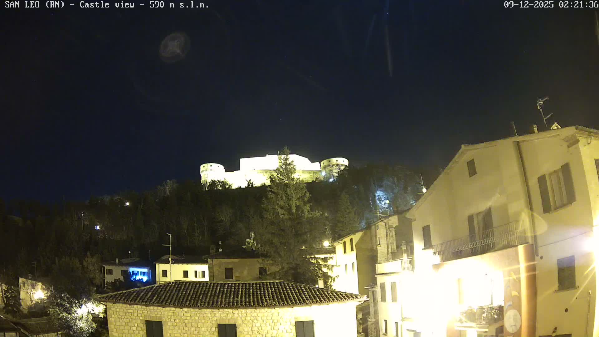 San Leo, Renaissance Fortress Live Cam - Rimini, Emilia-Romagno, Italy