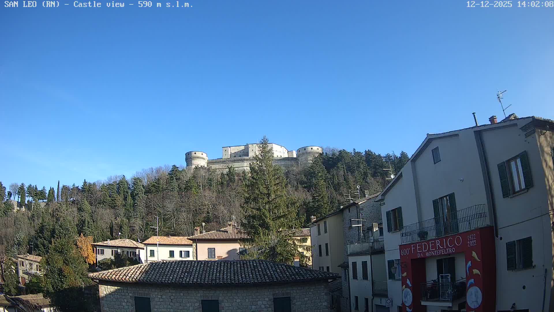 San Leo, Renaissance Fortress Live Cam - Rimini, Emilia-Romagno, Italy