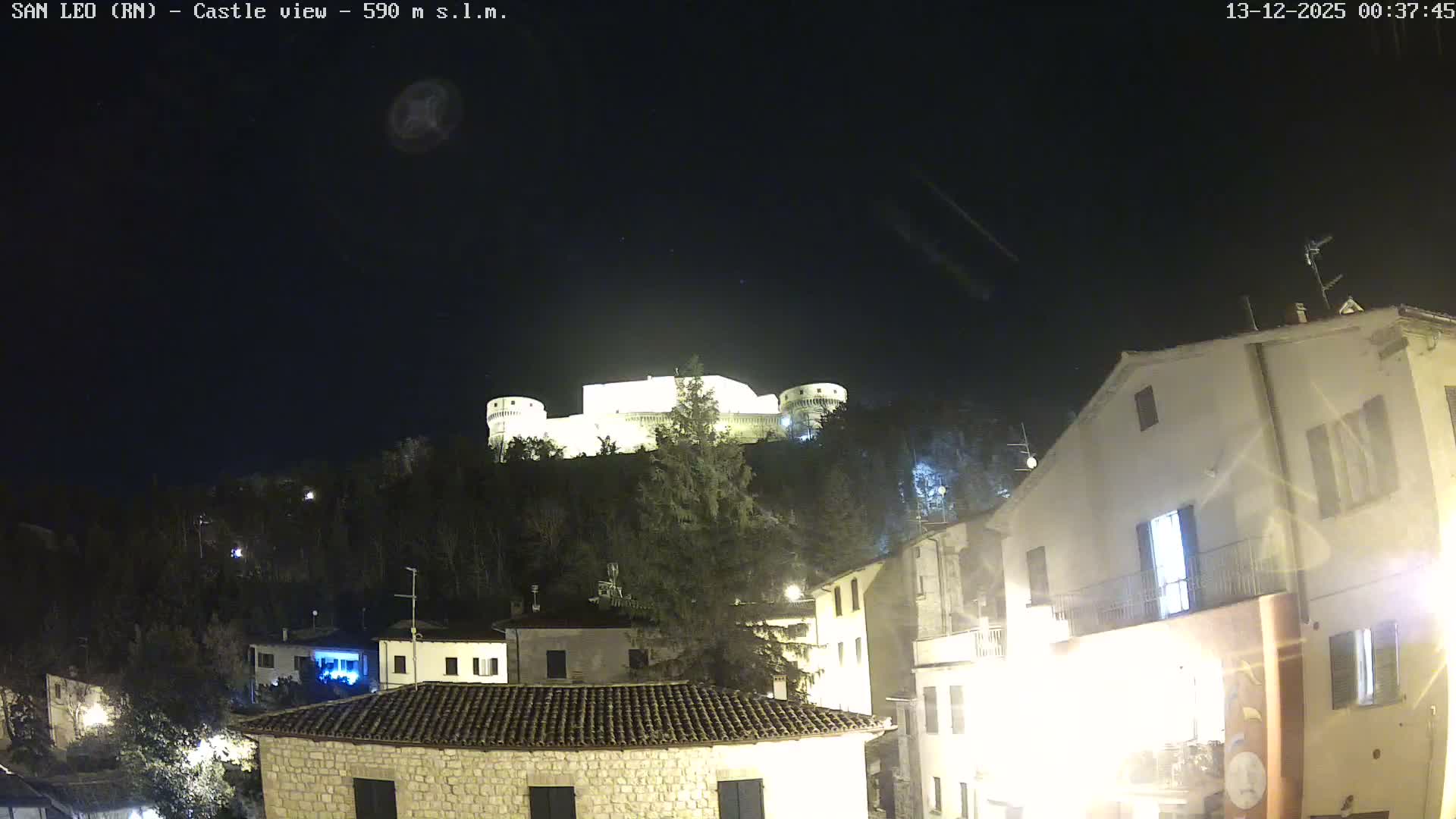 San Leo, Renaissance Fortress Live Cam - Rimini, Emilia-Romagno, Italy