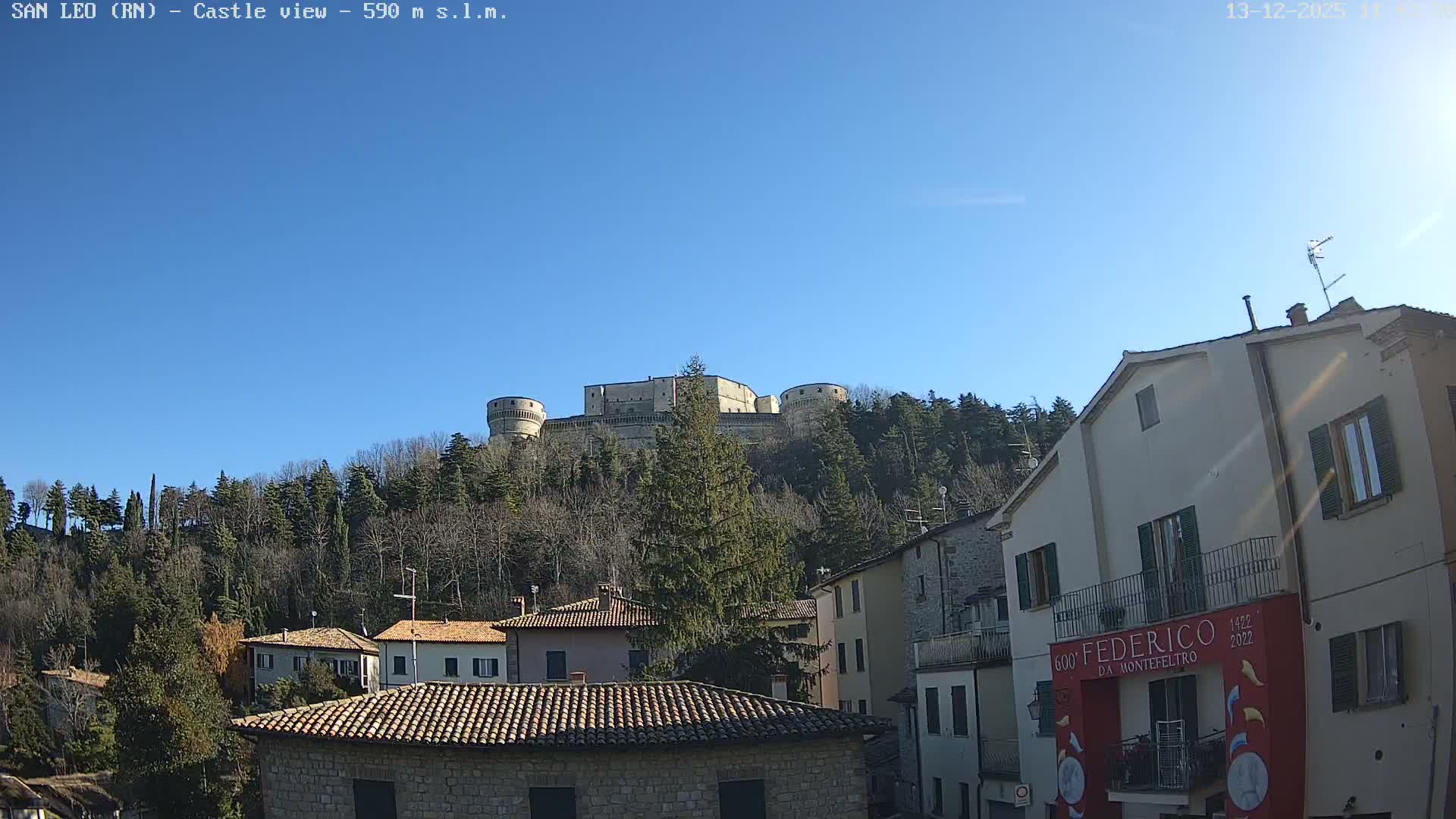 San Leo, Renaissance Fortress Live Cam - Rimini, Emilia-Romagno, Italy