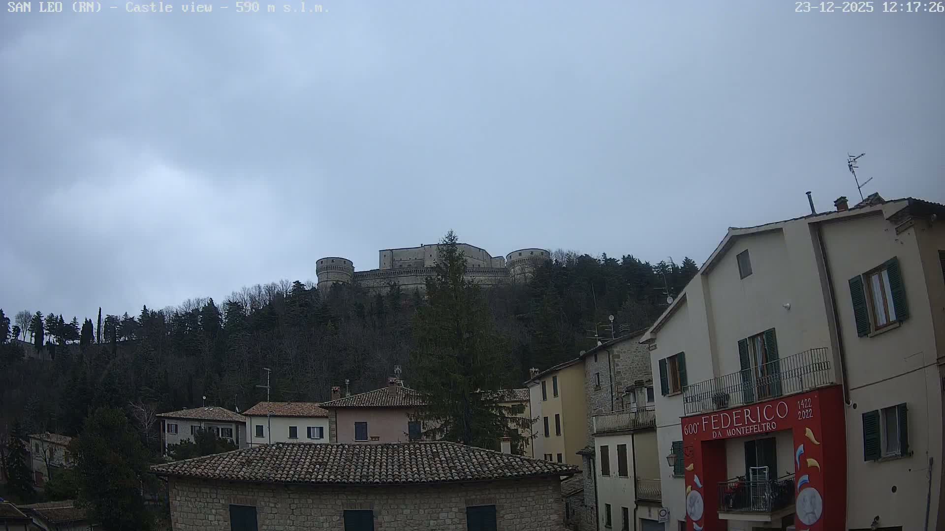 San Leo, Renaissance Fortress Live Cam - Rimini, Emilia-Romagno, Italy