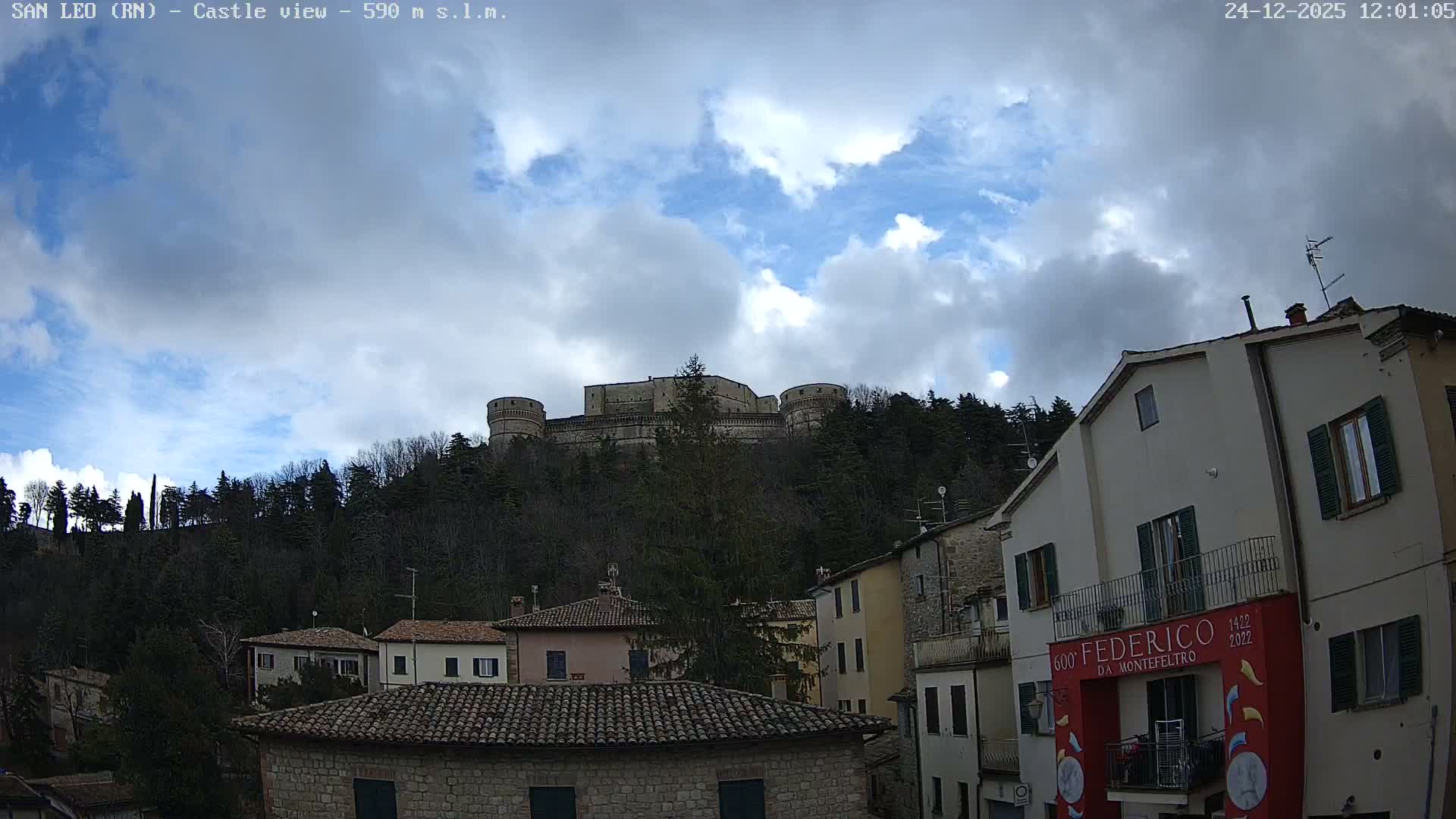San Leo, Renaissance Fortress Live Cam - Rimini, Emilia-Romagno, Italy