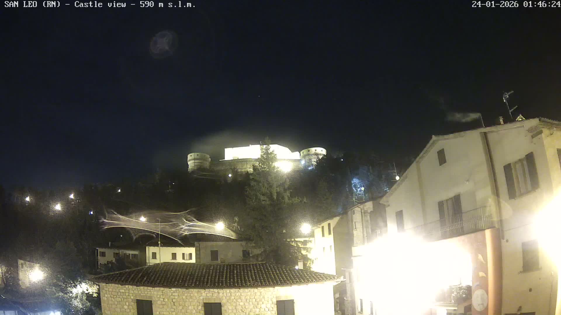 San Leo, Renaissance Fortress Live Cam - Rimini, Emilia-Romagno, Italy