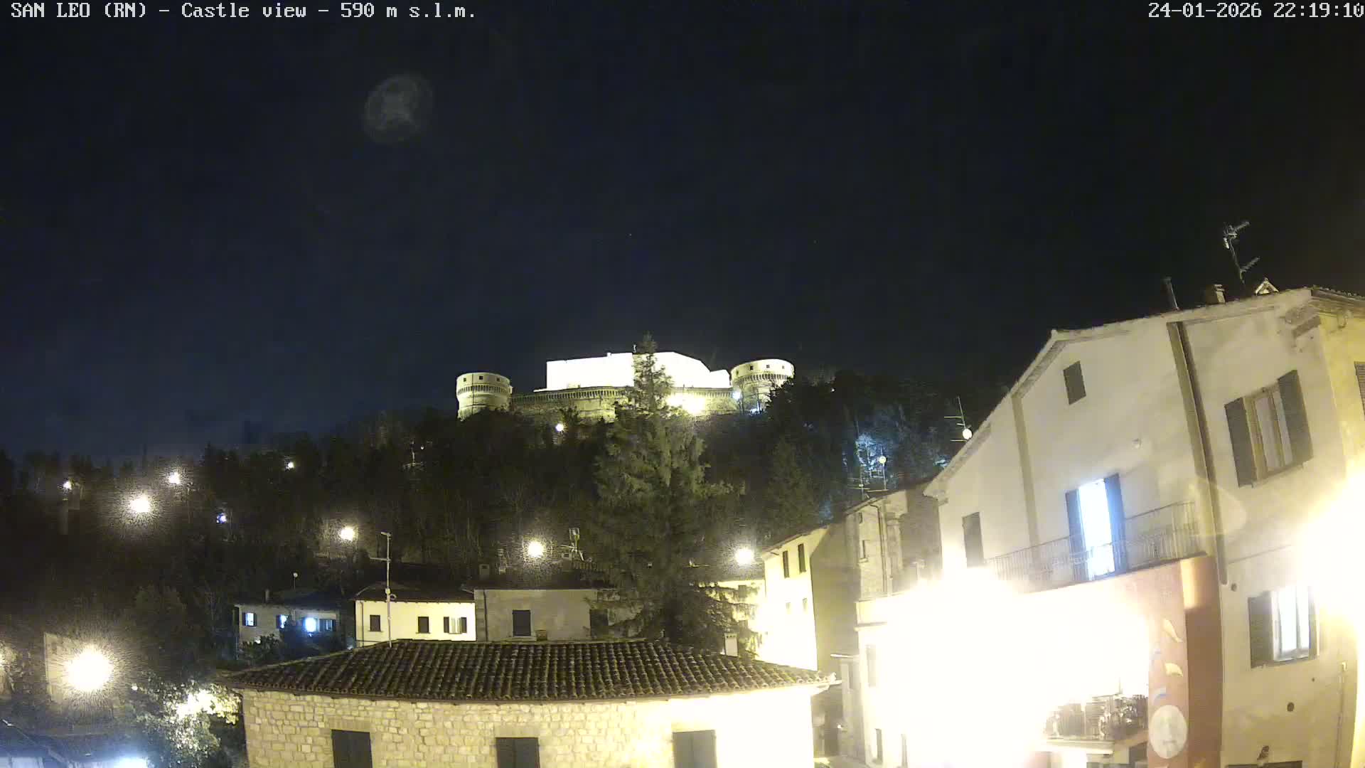 San Leo, Renaissance Fortress Live Cam - Rimini, Emilia-Romagno, Italy