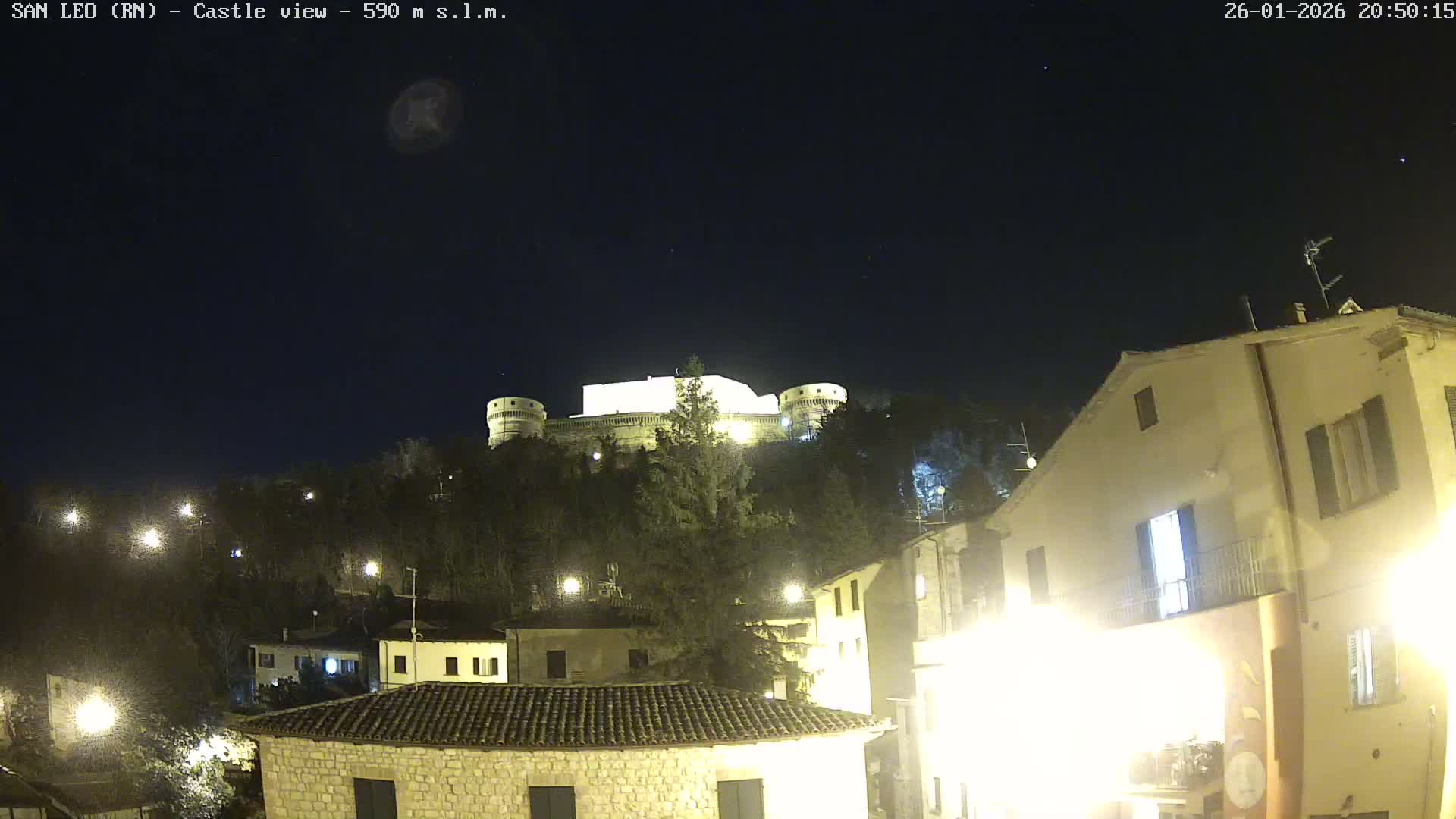 San Leo, Renaissance Fortress Live Cam - Rimini, Emilia-Romagno, Italy