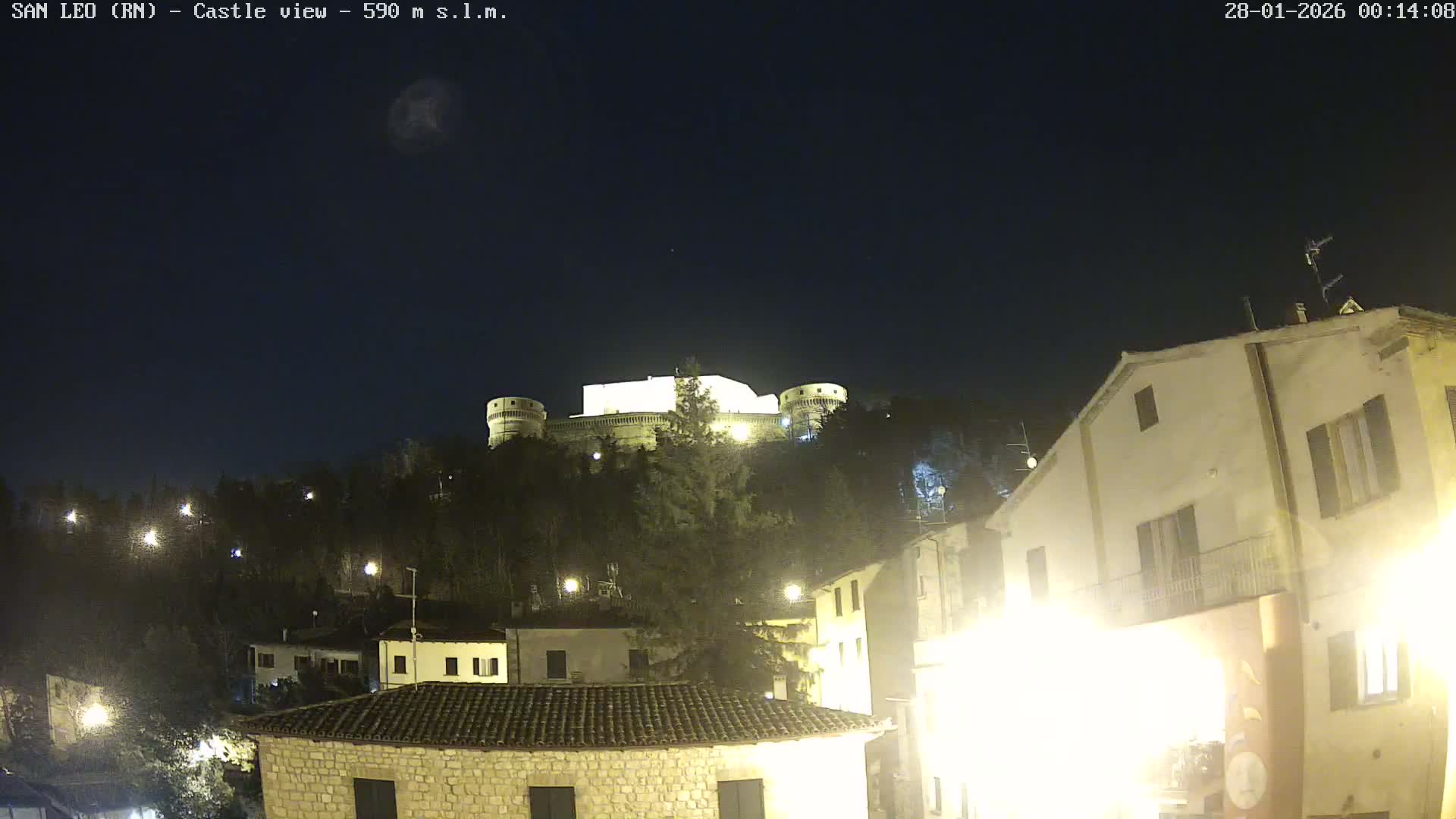 San Leo, Renaissance Fortress Live Cam - Rimini, Emilia-Romagno, Italy