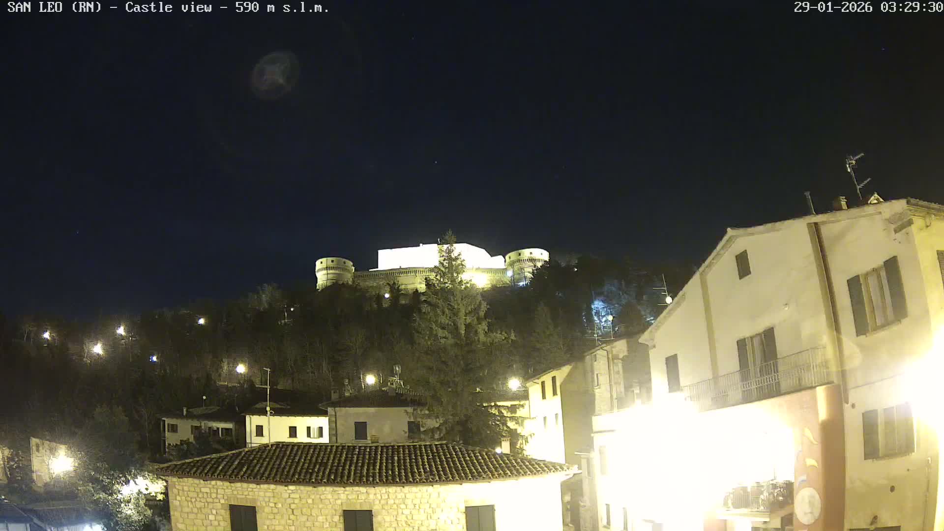 San Leo, Renaissance Fortress Live Cam - Rimini, Emilia-Romagno, Italy