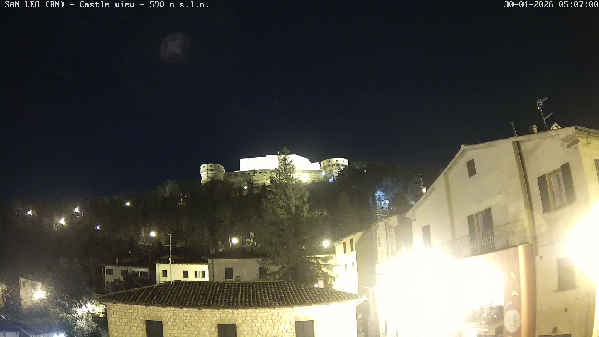 San Leo, Renaissance Fortress Live Cam - Rimini, Emilia-Romagno, Italy