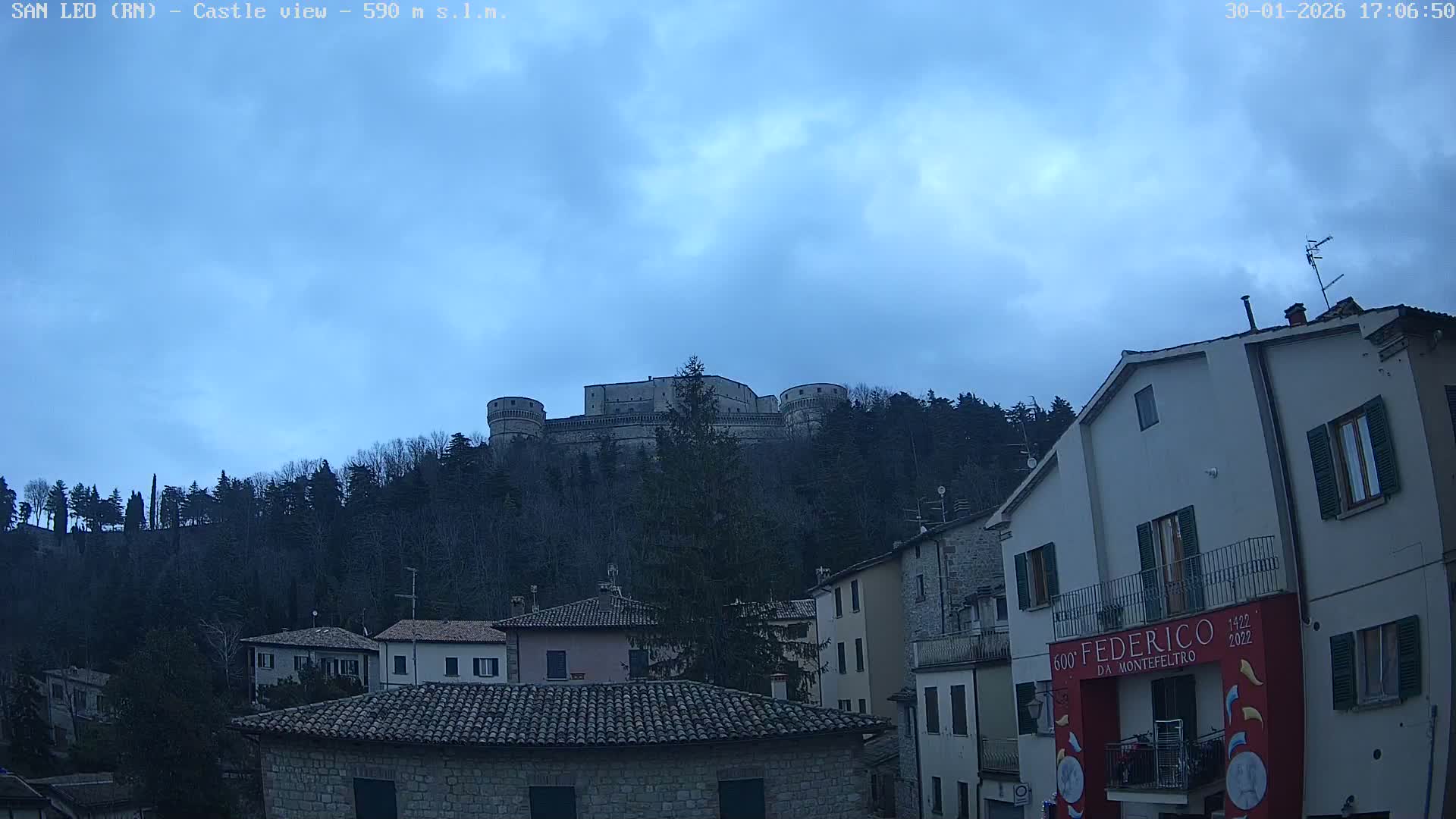 San Leo, Renaissance Fortress Live Cam - Rimini, Emilia-Romagno, Italy