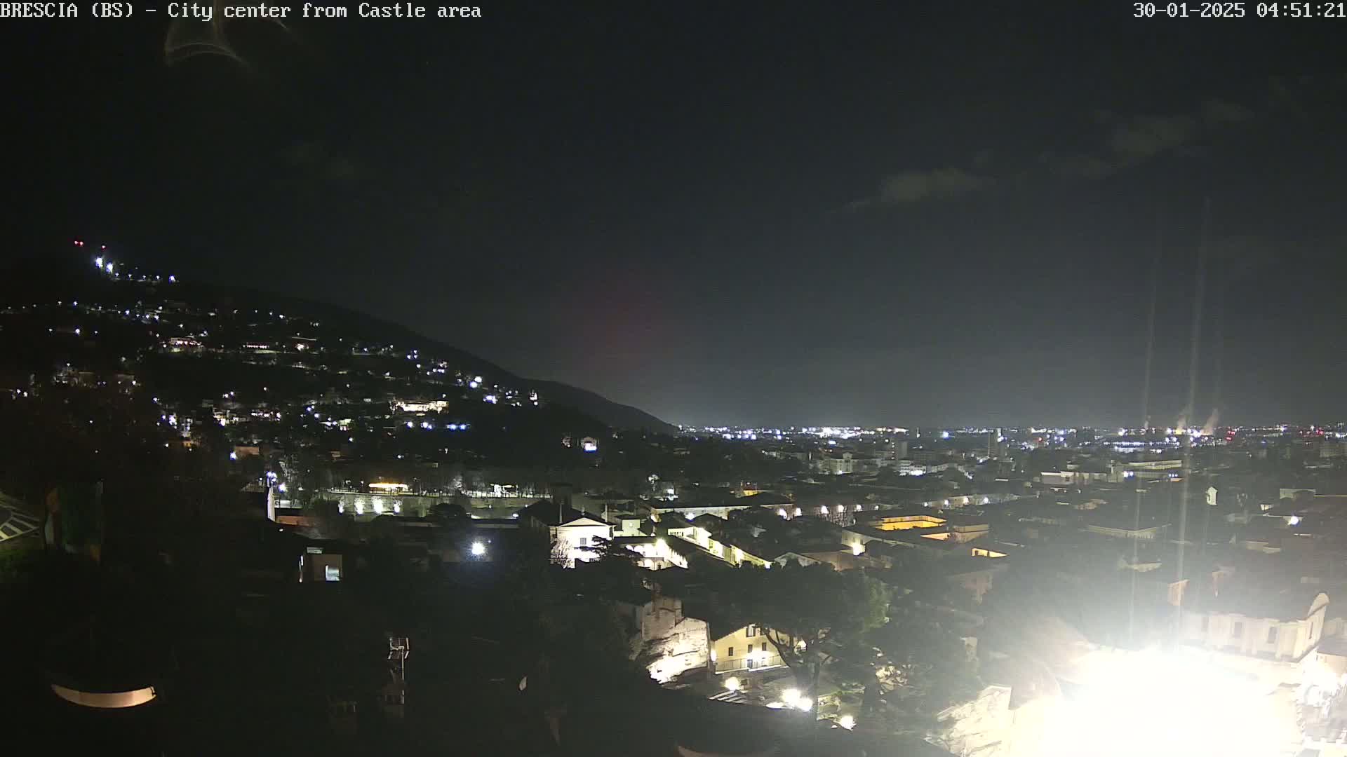 Brescia, Mount Maddalena & City View Live Cam - Lombardy, Italy