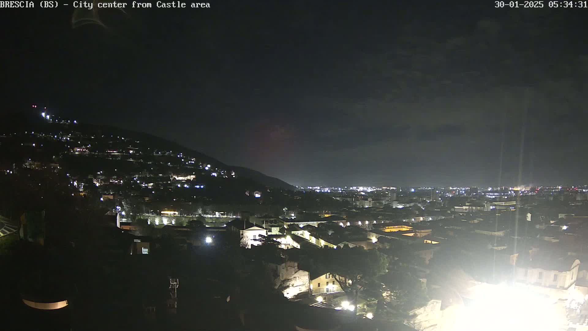Brescia, Mount Maddalena & City View Live Cam - Lombardy, Italy
