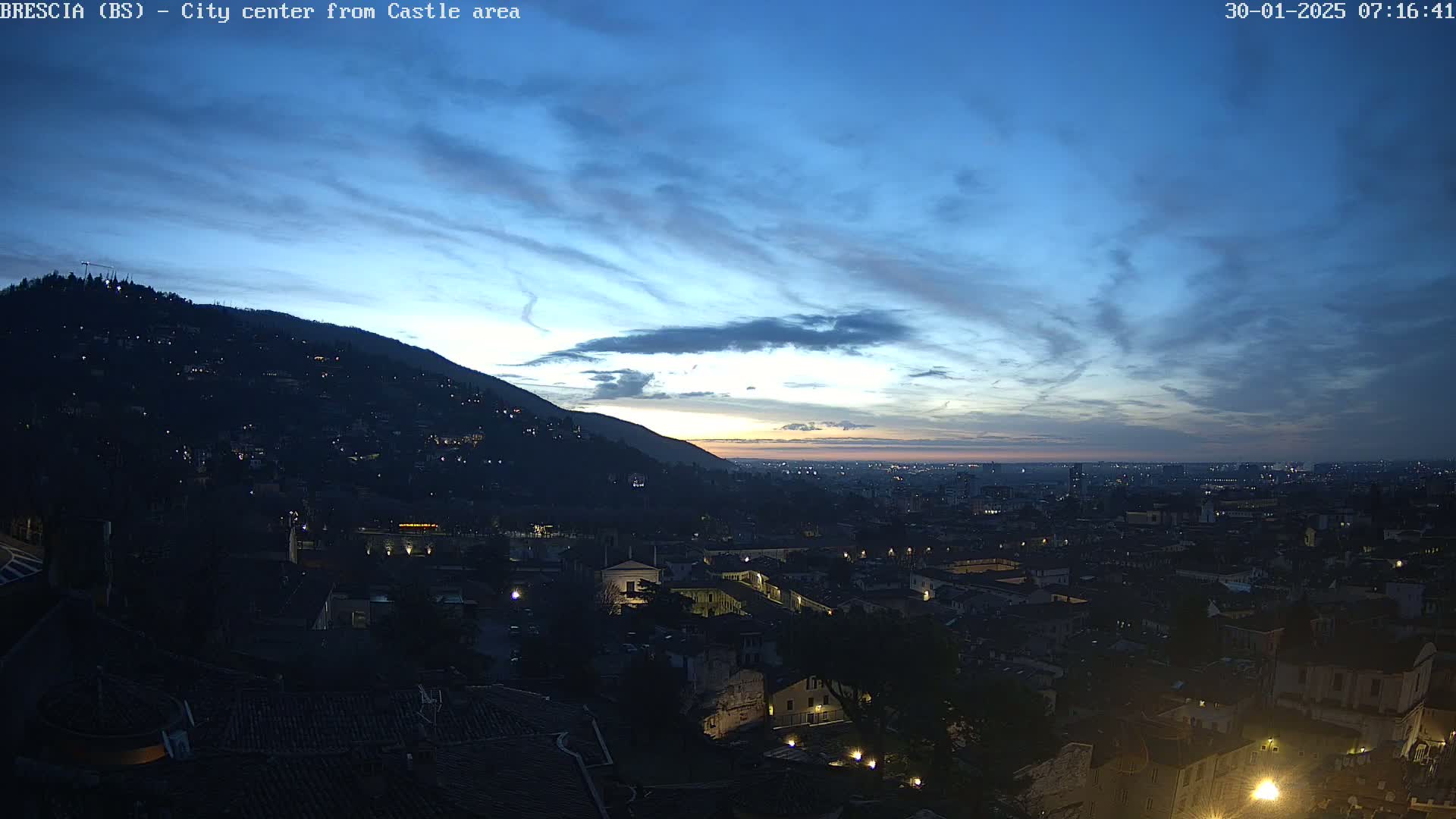 Brescia, Mount Maddalena & City View Live Cam - Lombardy, Italy