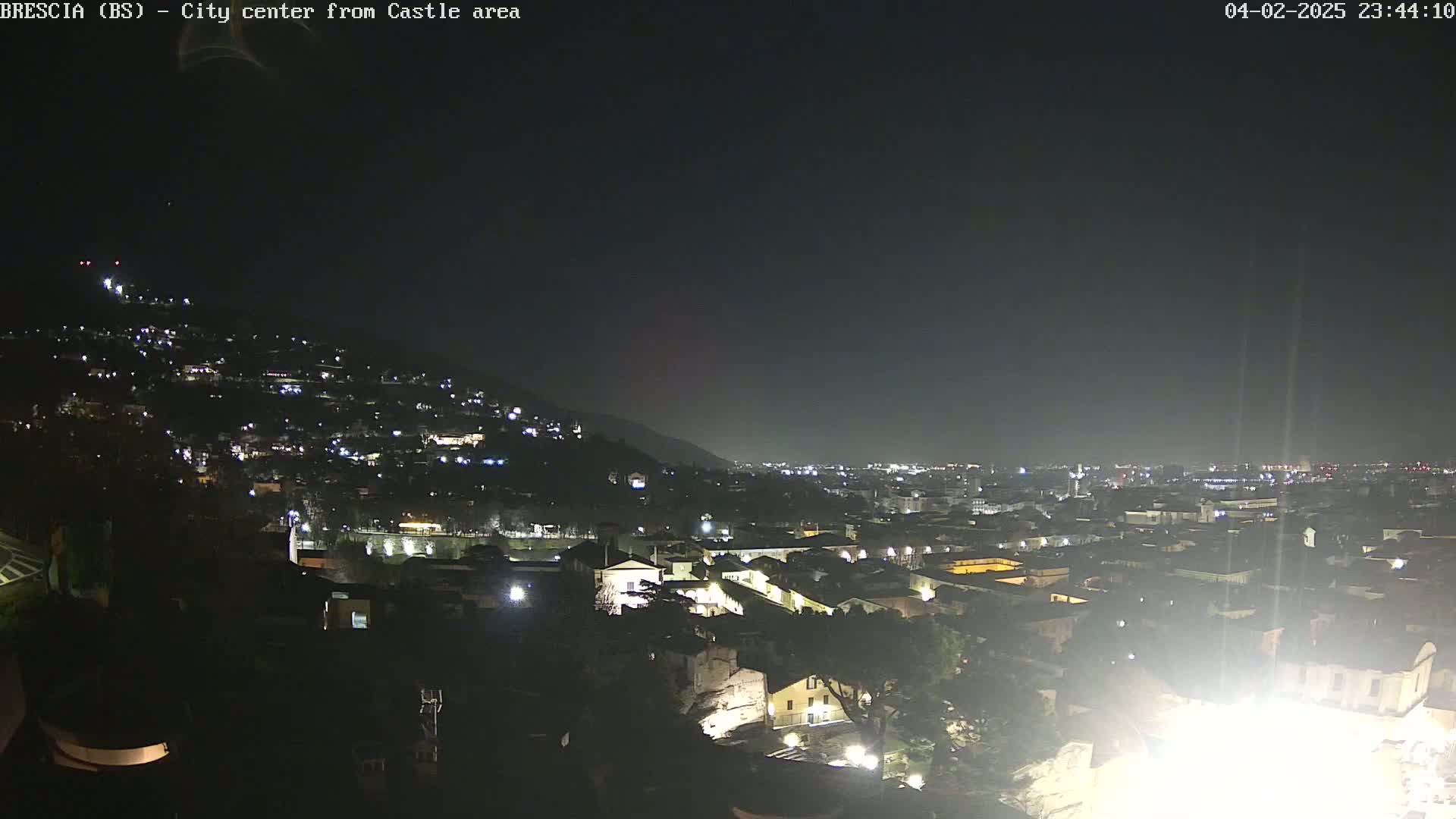 Brescia, Mount Maddalena & City View Live Cam - Lombardy, Italy