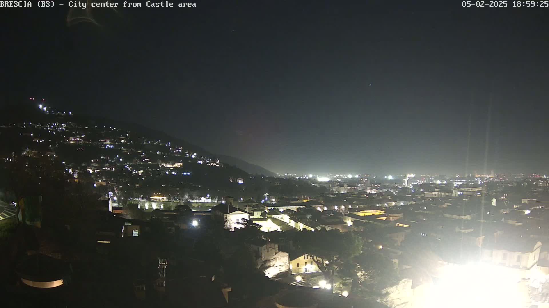 Brescia, Mount Maddalena & City View Live Cam - Lombardy, Italy