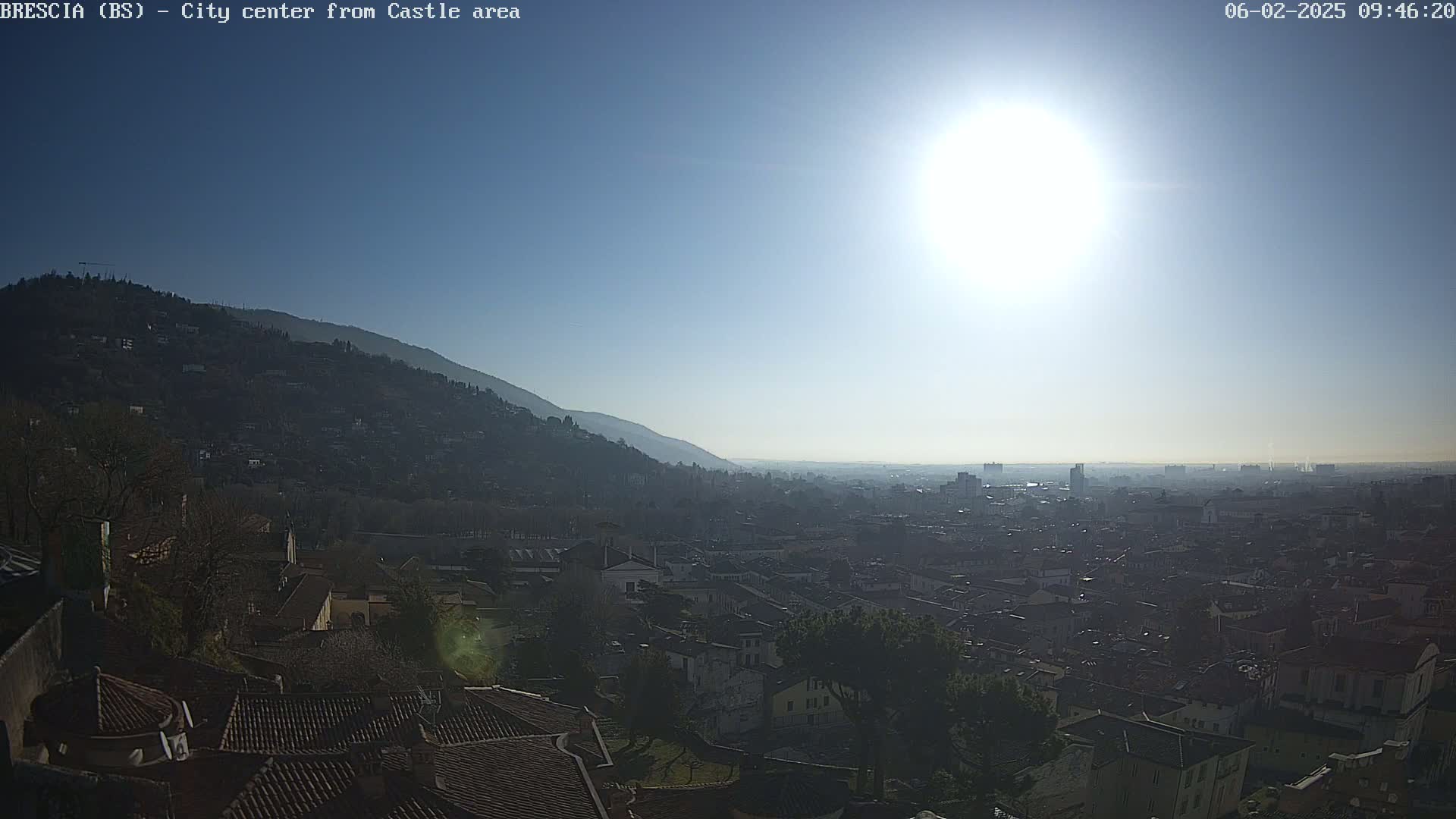 Brescia, Mount Maddalena & City View Live Cam - Lombardy, Italy