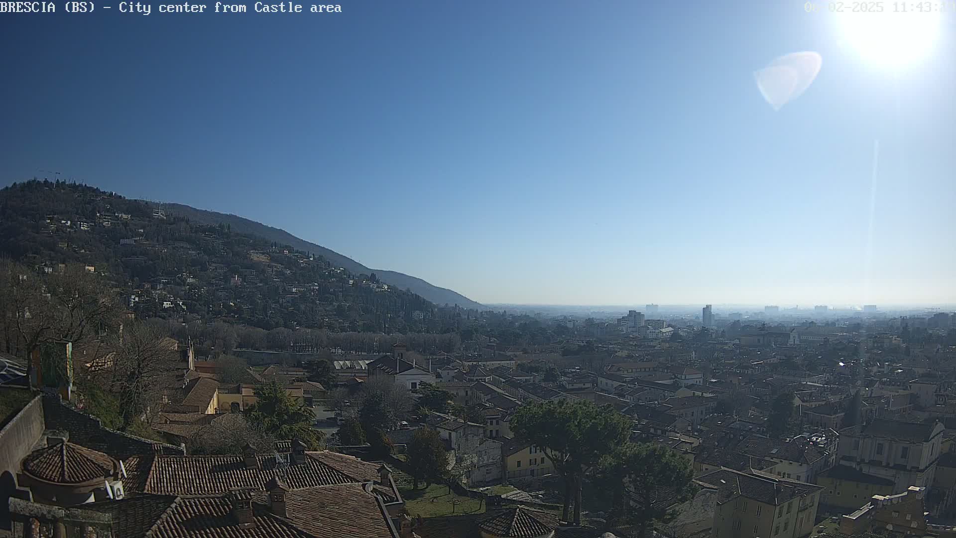 Brescia, Mount Maddalena & City View Live Cam - Lombardy, Italy