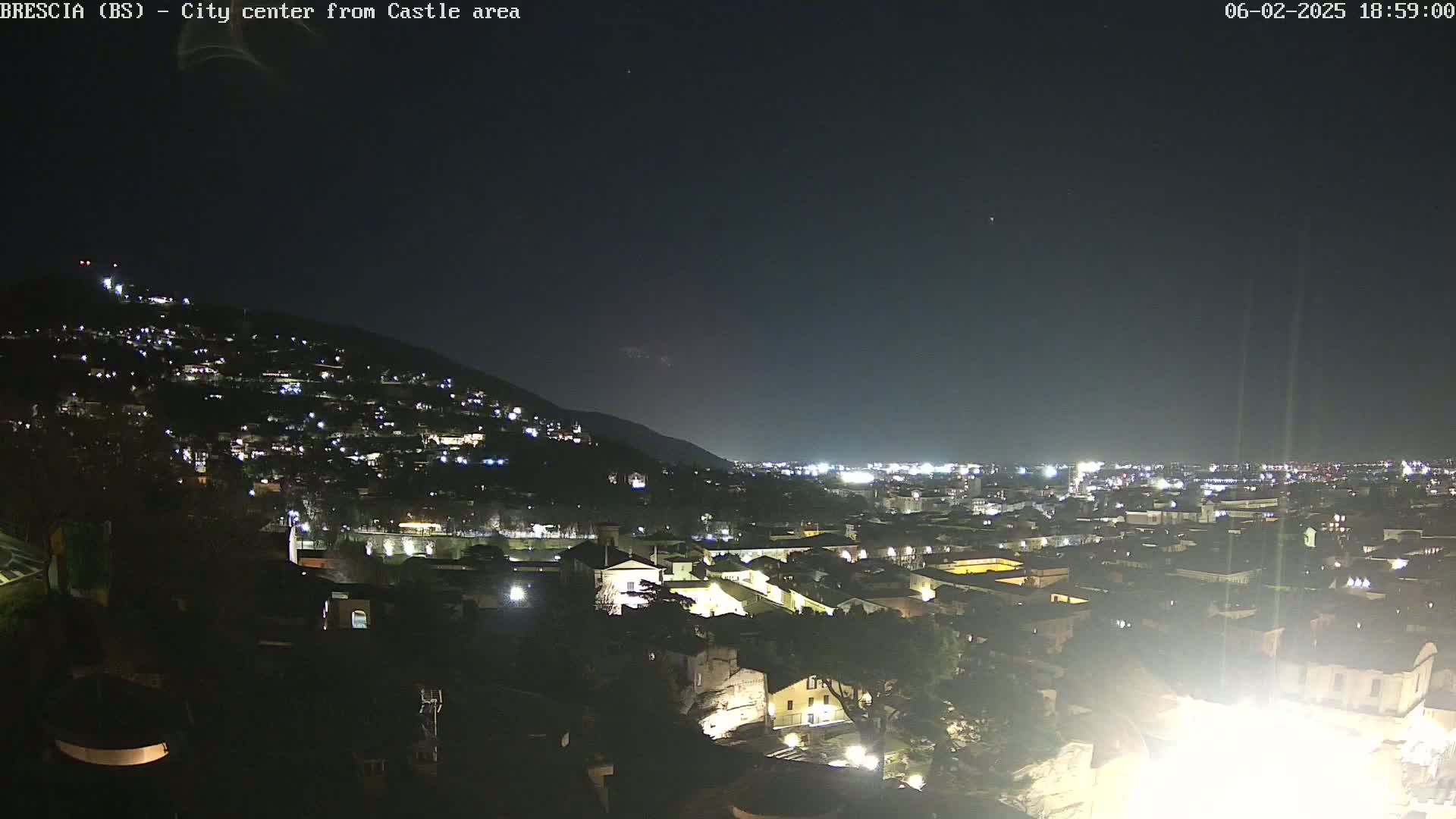 Brescia, Mount Maddalena & City View Live Cam - Lombardy, Italy